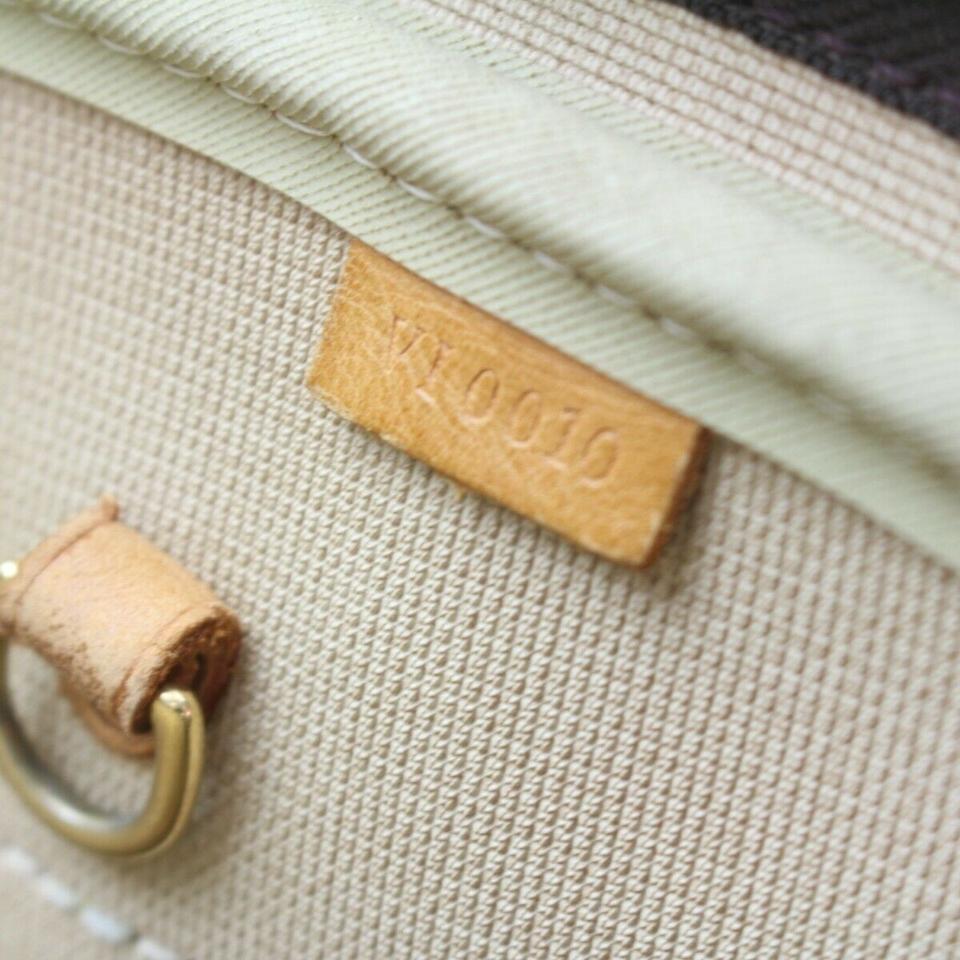 Louis Vuitton Monogram Alize 2 Poches Gepäckstück mit Riemen 860376 mit Riemen im Zustand „Gut“ im Angebot in Dix hills, NY