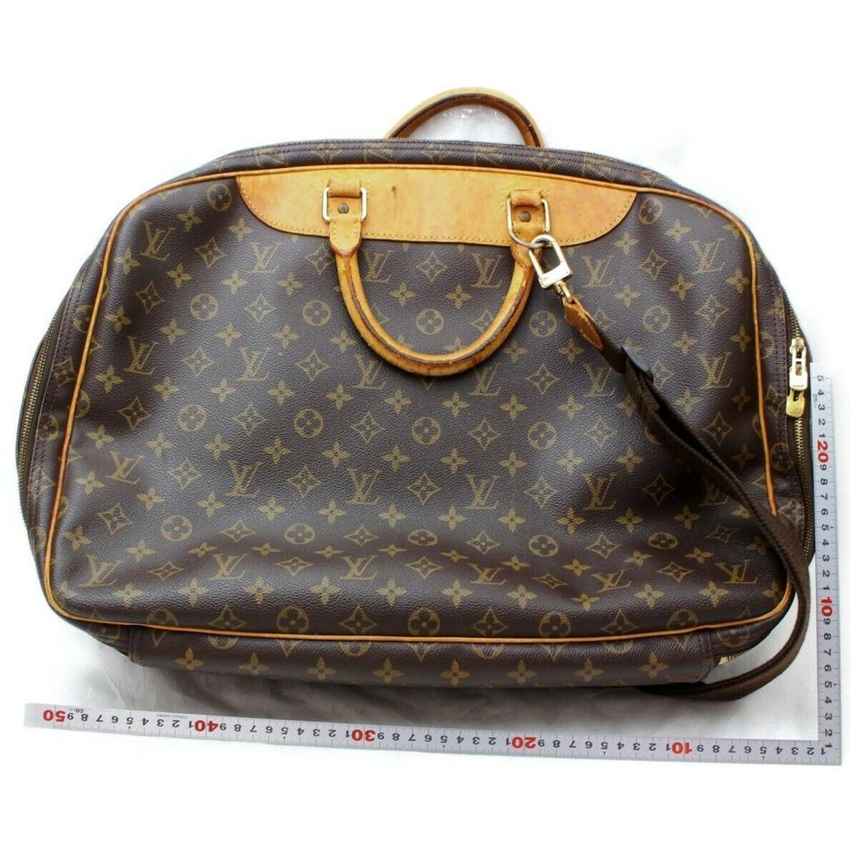 Louis Vuitton Monogram Alize 2 Poches Gepäckstück mit Riemen 860376 mit Riemen im Angebot 5