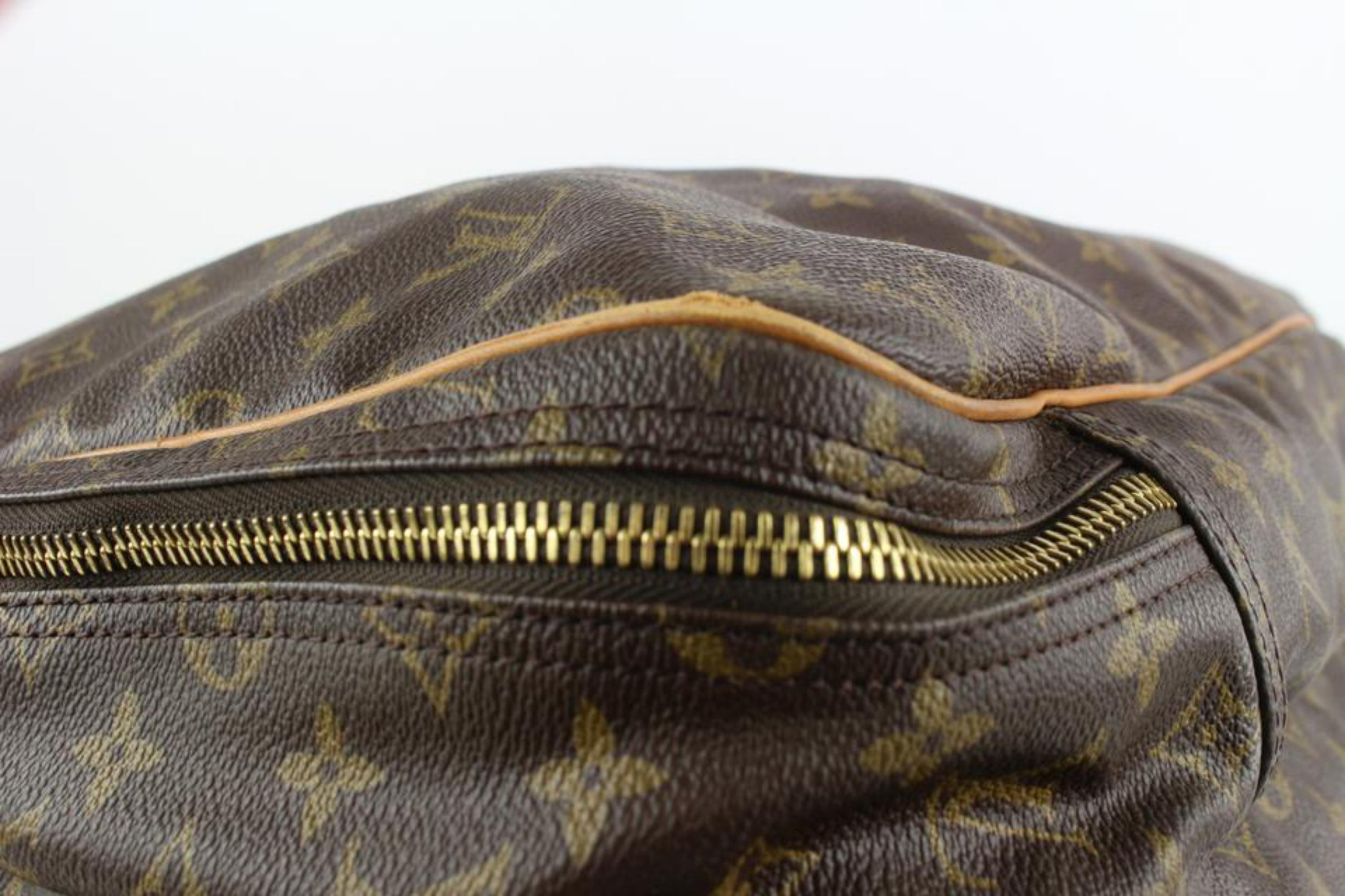 Black Louis Vuitton Monogram Alize 2 Poches Suitcase Luggage with Bandouliere 9lv110 For Sale
