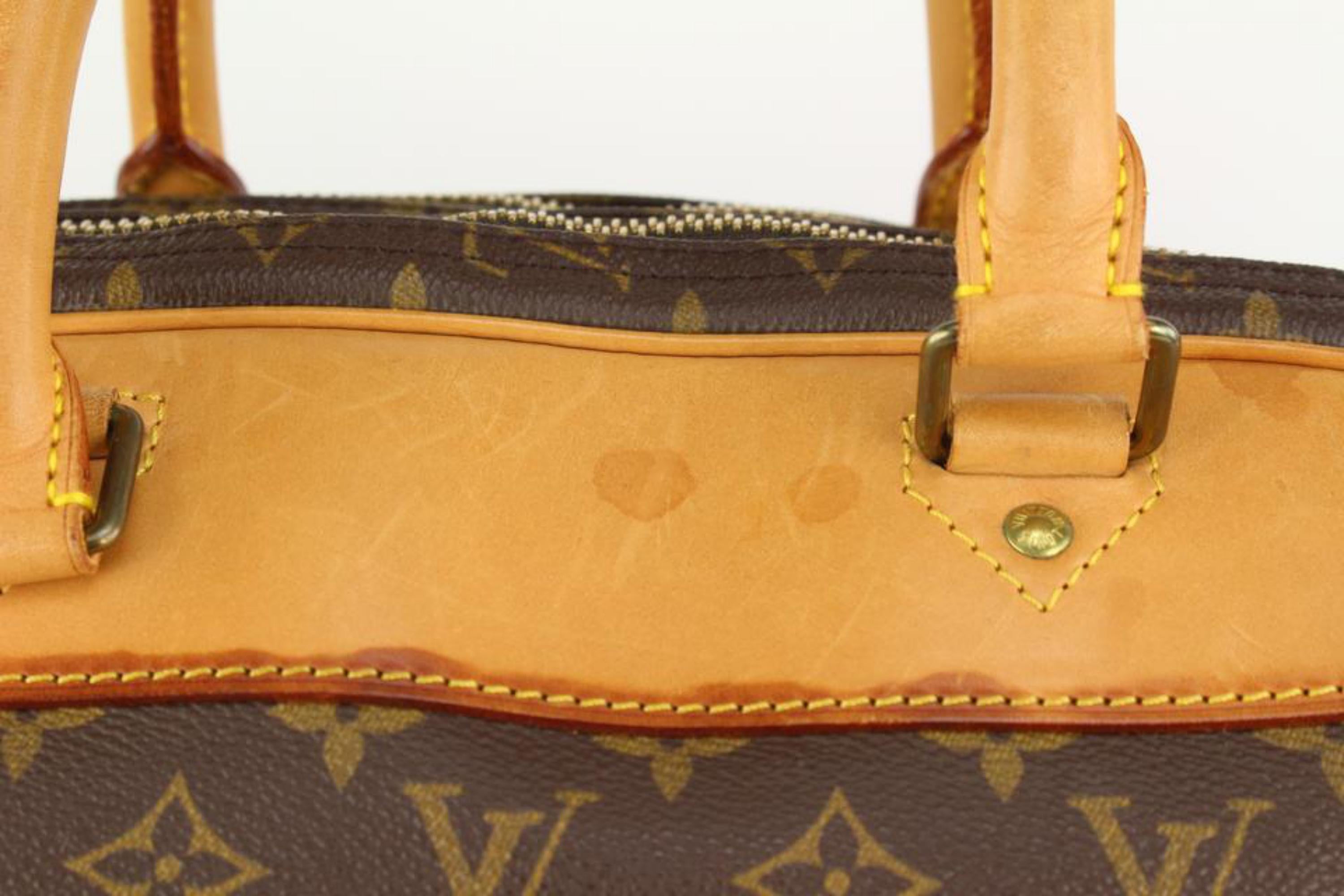 Women's Louis Vuitton Monogram Alize 2 Poches Suitcase Luggage with Bandouliere 9lv110 For Sale