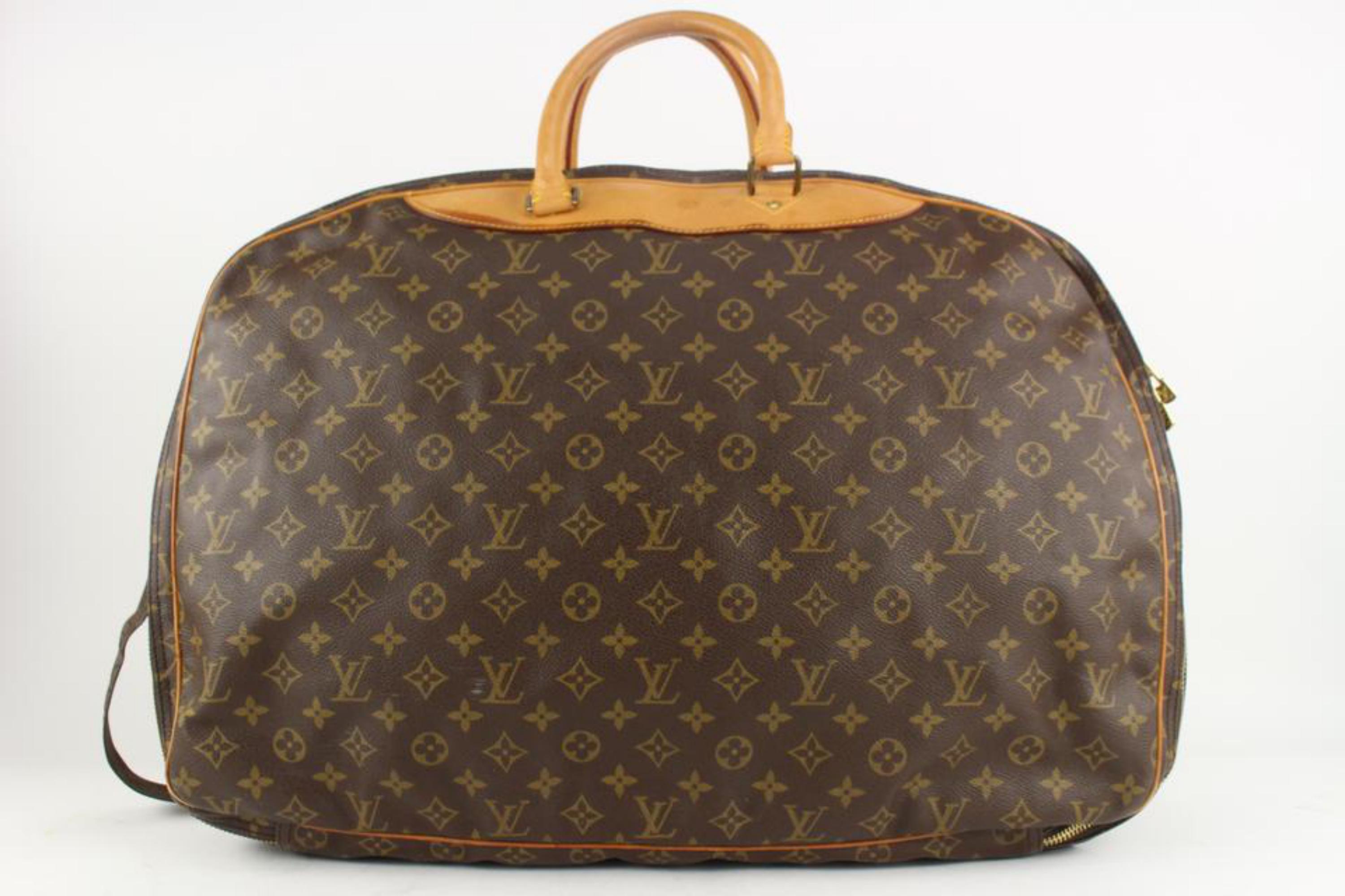 Louis Vuitton Monogram Alize 2 Poches Suitcase Luggage with Bandouliere 9lv110 For Sale 1