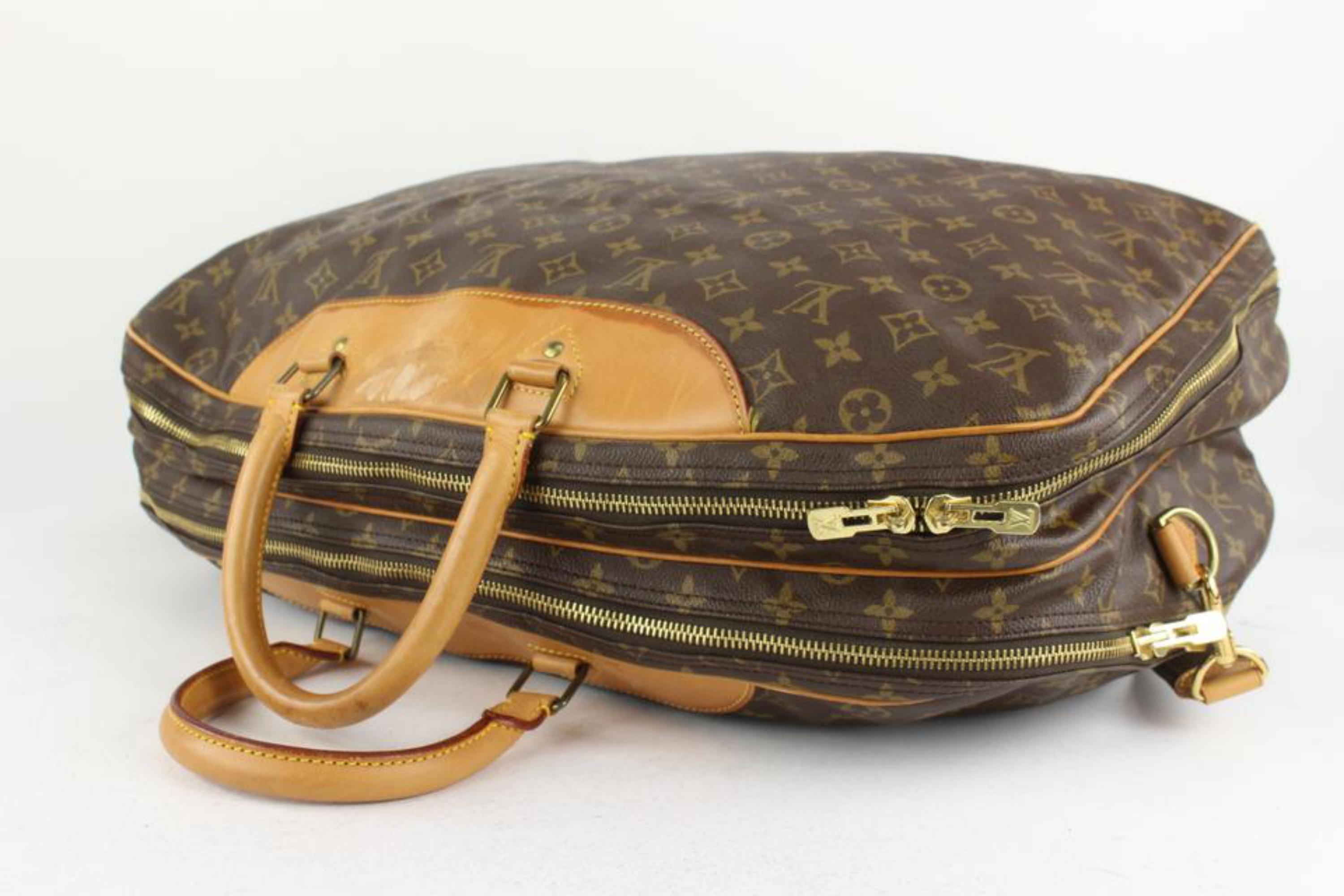 Louis Vuitton Monogram Alize 2 Poches Suitcase Luggage with Bandouliere 9lv110 For Sale 3