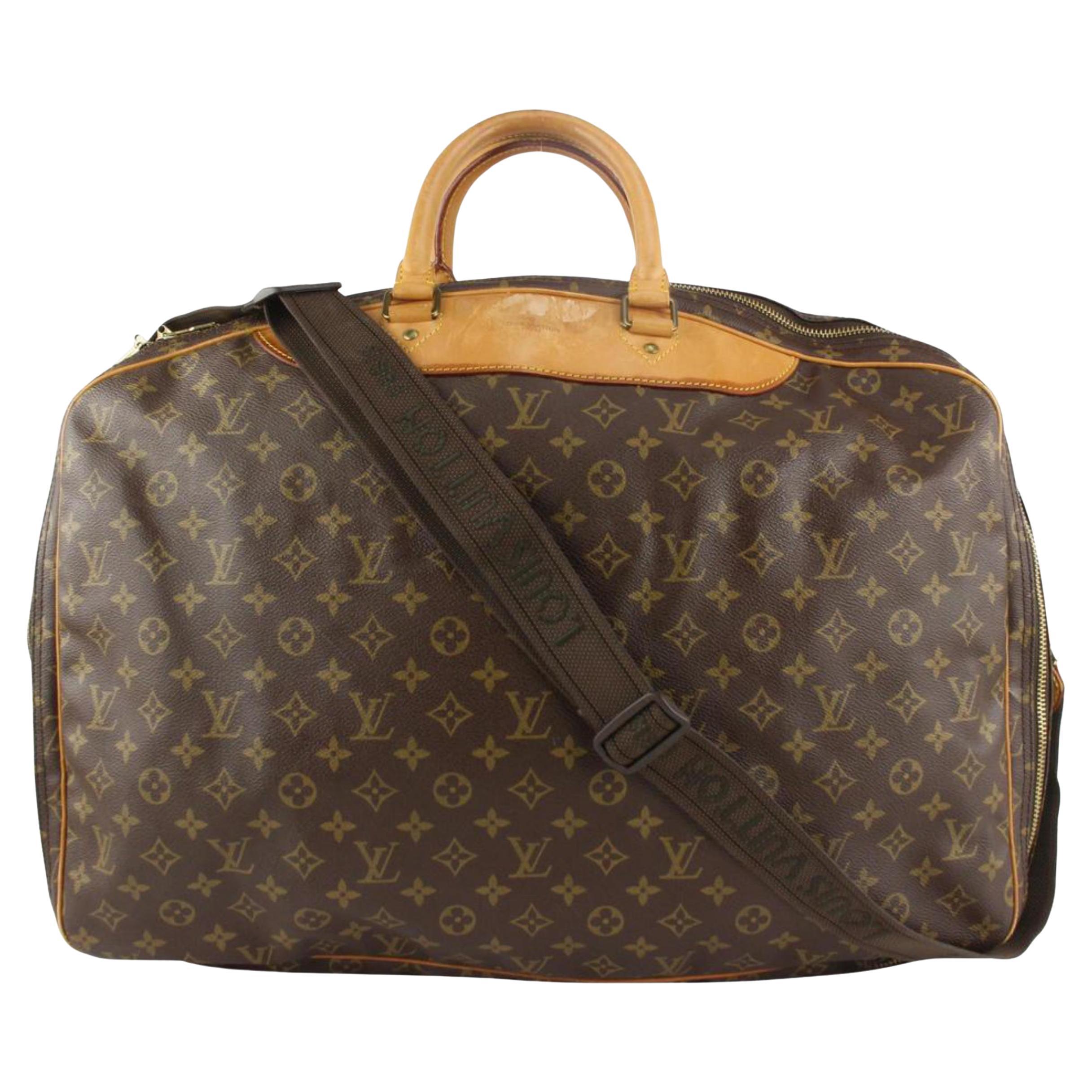 Louis Vuitton Monogram Alize 2 Poches Suitcase Luggage with Bandouliere 9lv110