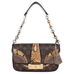 LOUIS VUITTON Monogram Alligator Python Resin Shoulder Bag 2010 LOUIS VUITTON Monogram Alligator Python Resin Shoulder Bag 2010