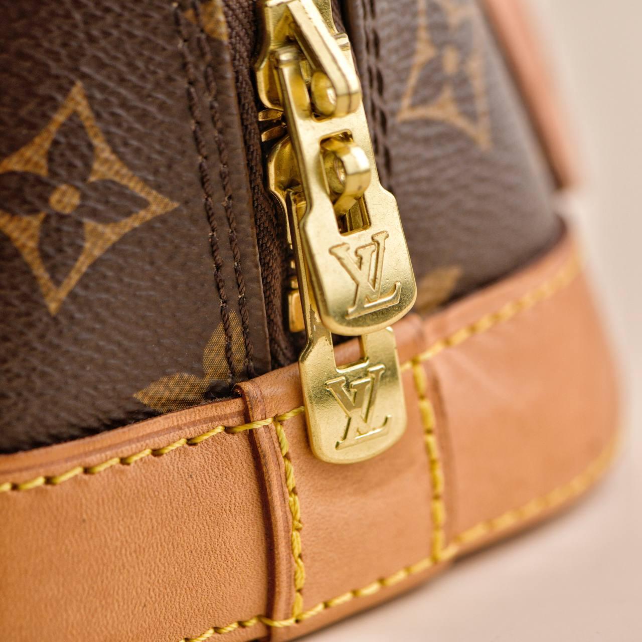 Louis Vuitton Monogram Alma BB Satchel Bag For Sale 6