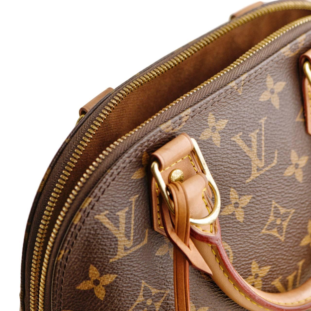 Louis Vuitton Monogram Alma BB Satchel Bag For Sale 10