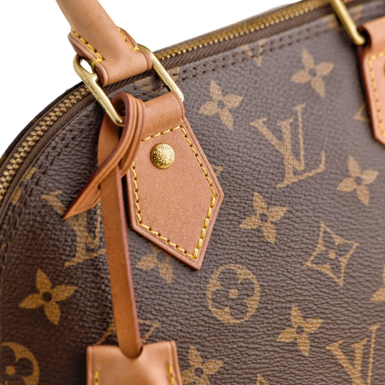 Louis Vuitton Monogram Alma BB Satchel Bag For Sale 12