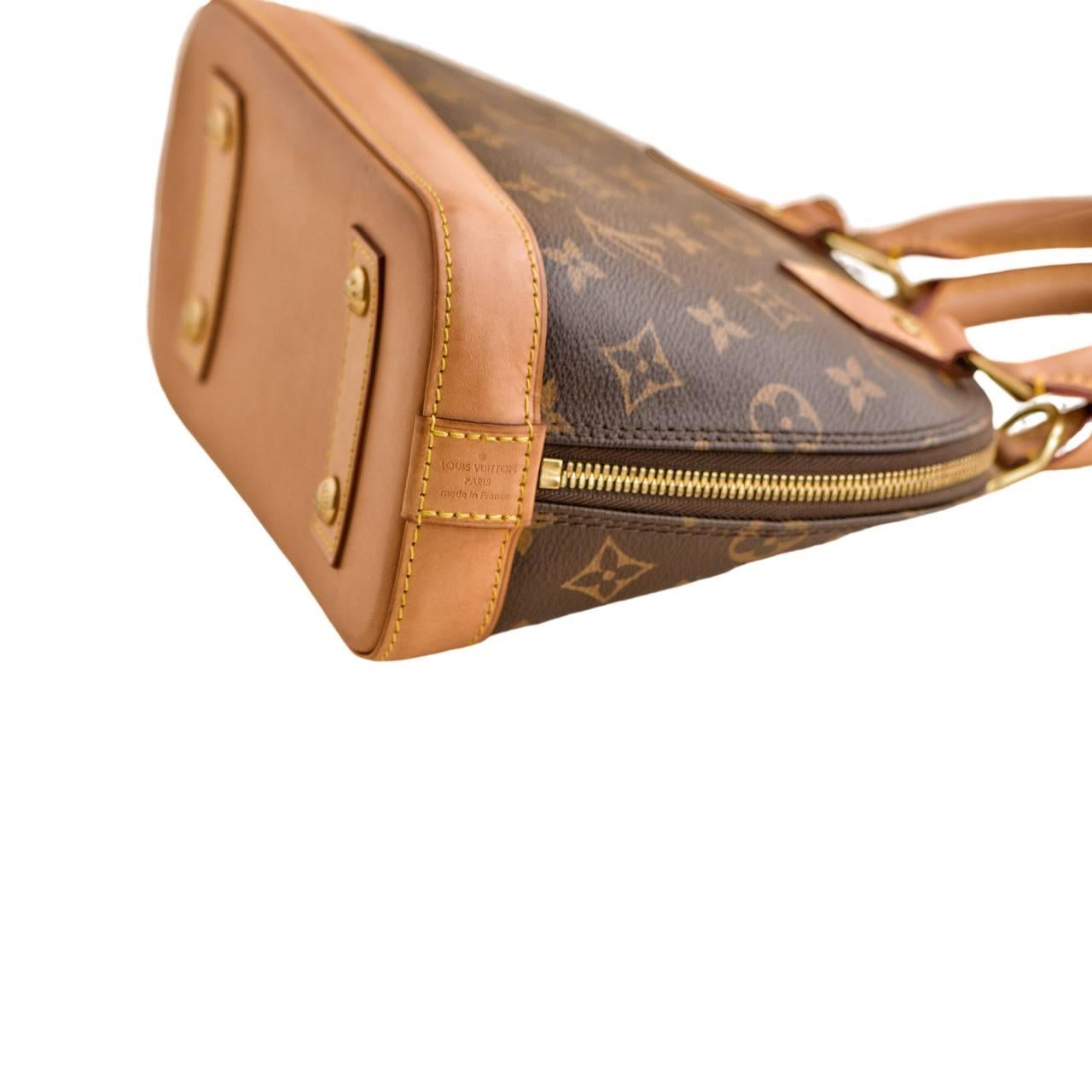 Louis Vuitton Monogram Alma BB Satchel Bag For Sale 1