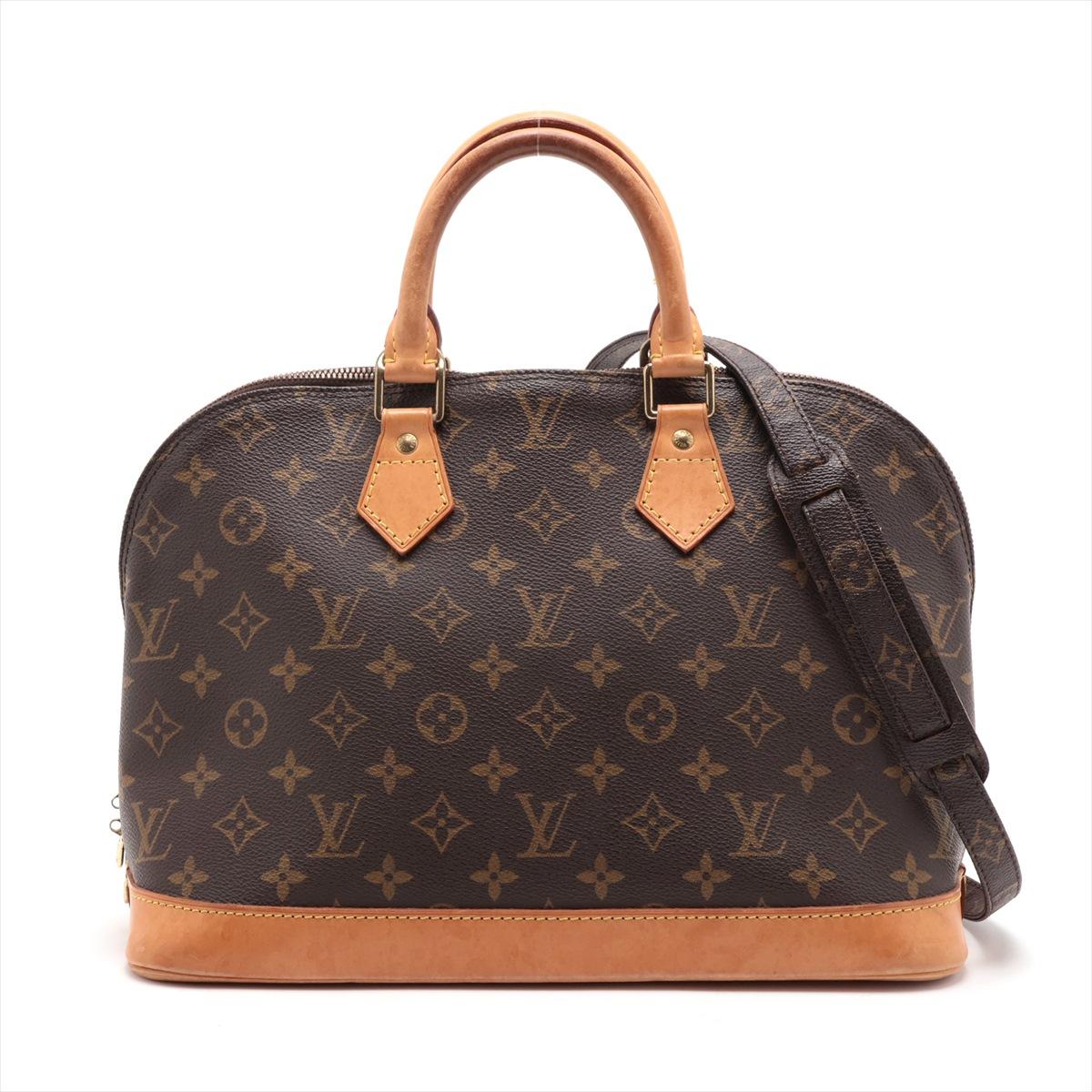 Die Louis Vuitton Monogram Alma mit Riemen ist eine kultige und raffinierte Handtasche, die nahtlos zeitloses Design mit moderner Funktionalität verbindet. Die strukturierte Silhouette der Alma ist aus dem klassischen Monogram Canvas gefertigt und