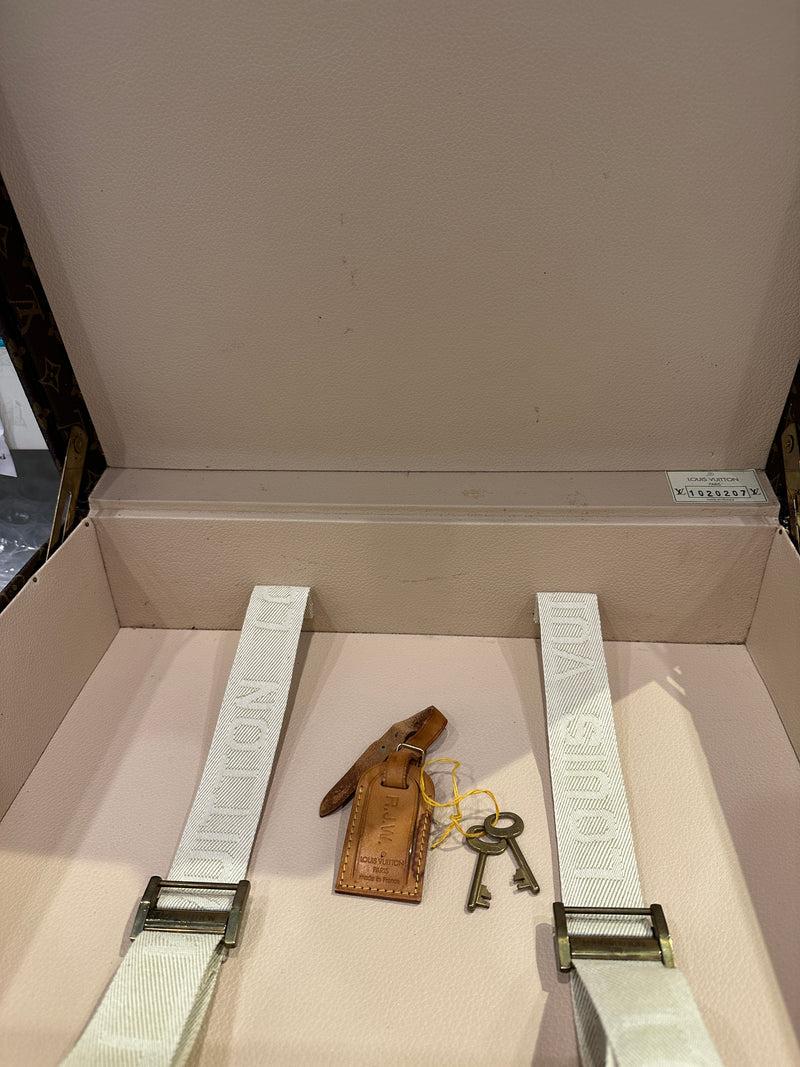 LOUIS VUITTON Monogram Alzer 11 Hard Case Trunk Set Brown im Angebot 7