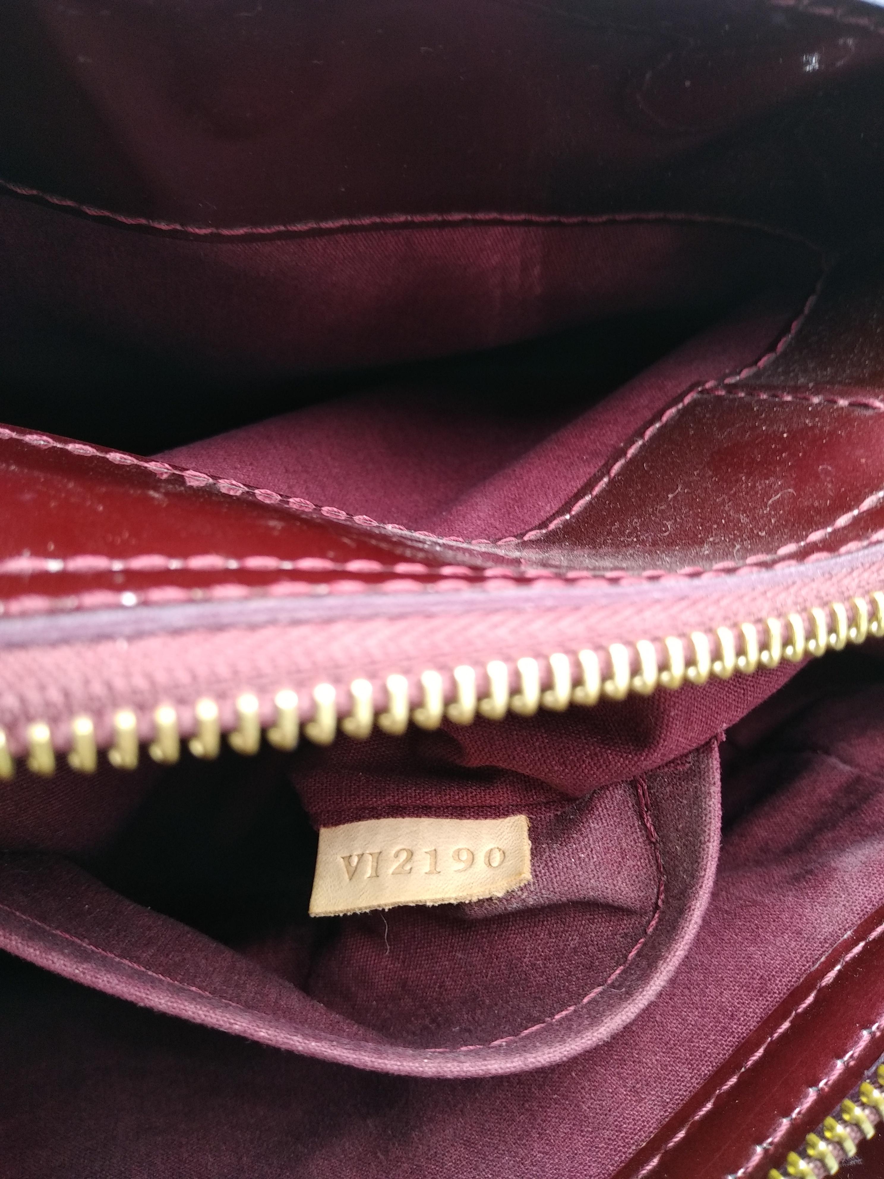 Louis Vuitton Monogram Amarante Vernis Melrose Avenue Bag  For Sale 5