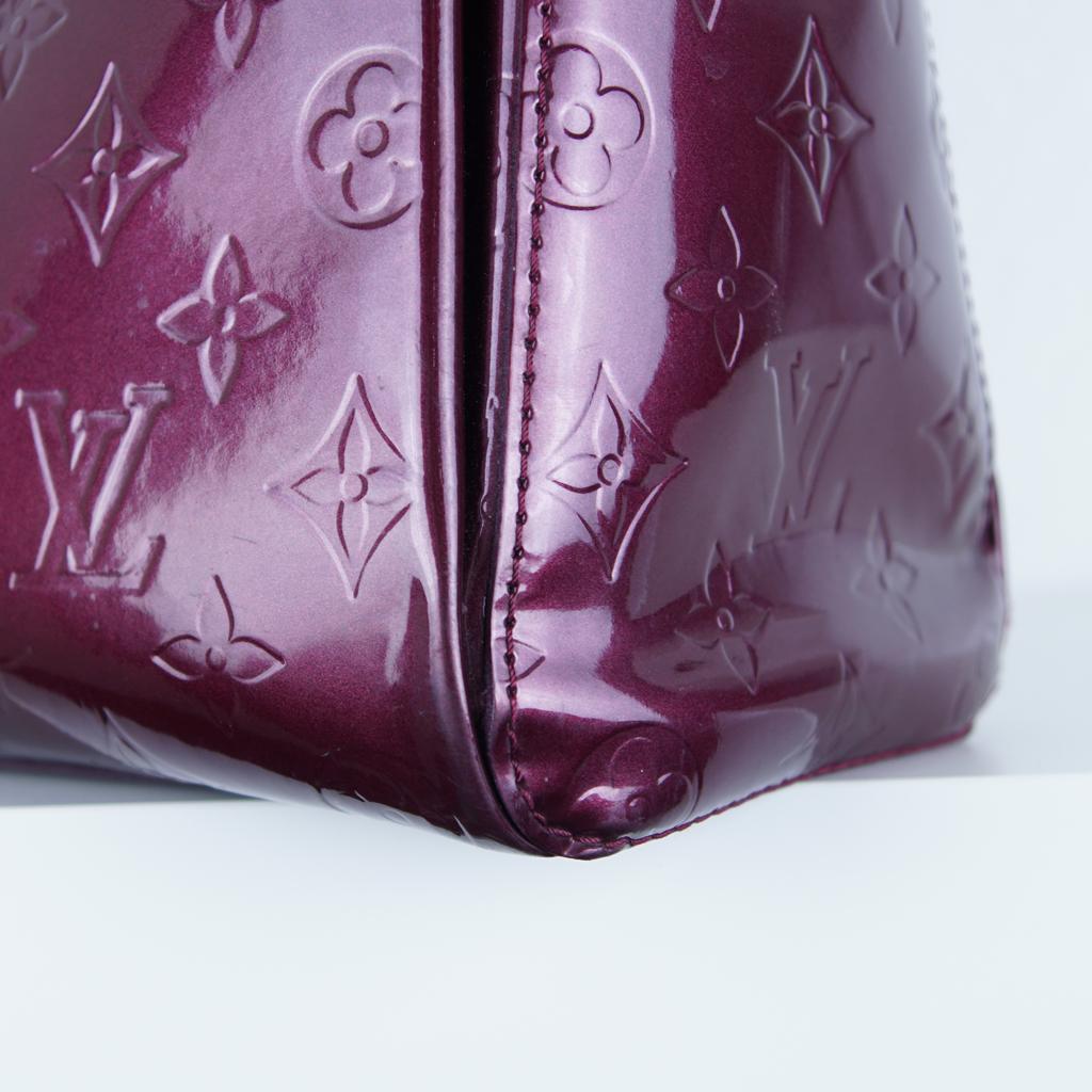 Louis Vuitton Monogram Amarante Vernis Melrose Avenue Bag  In Good Condition For Sale In Lugano, Ticino