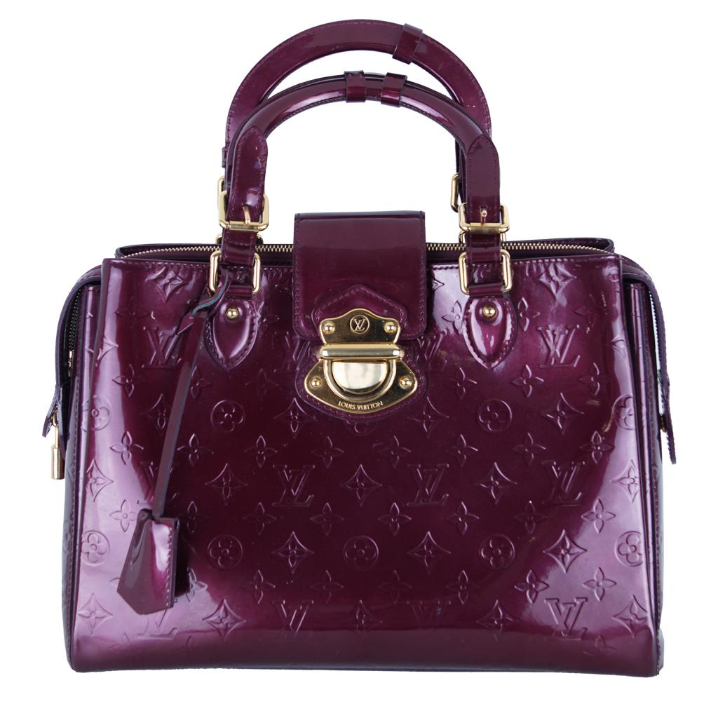 Louis Vuitton Monogram Amarante Vernis Melrose Avenue Bag  For Sale