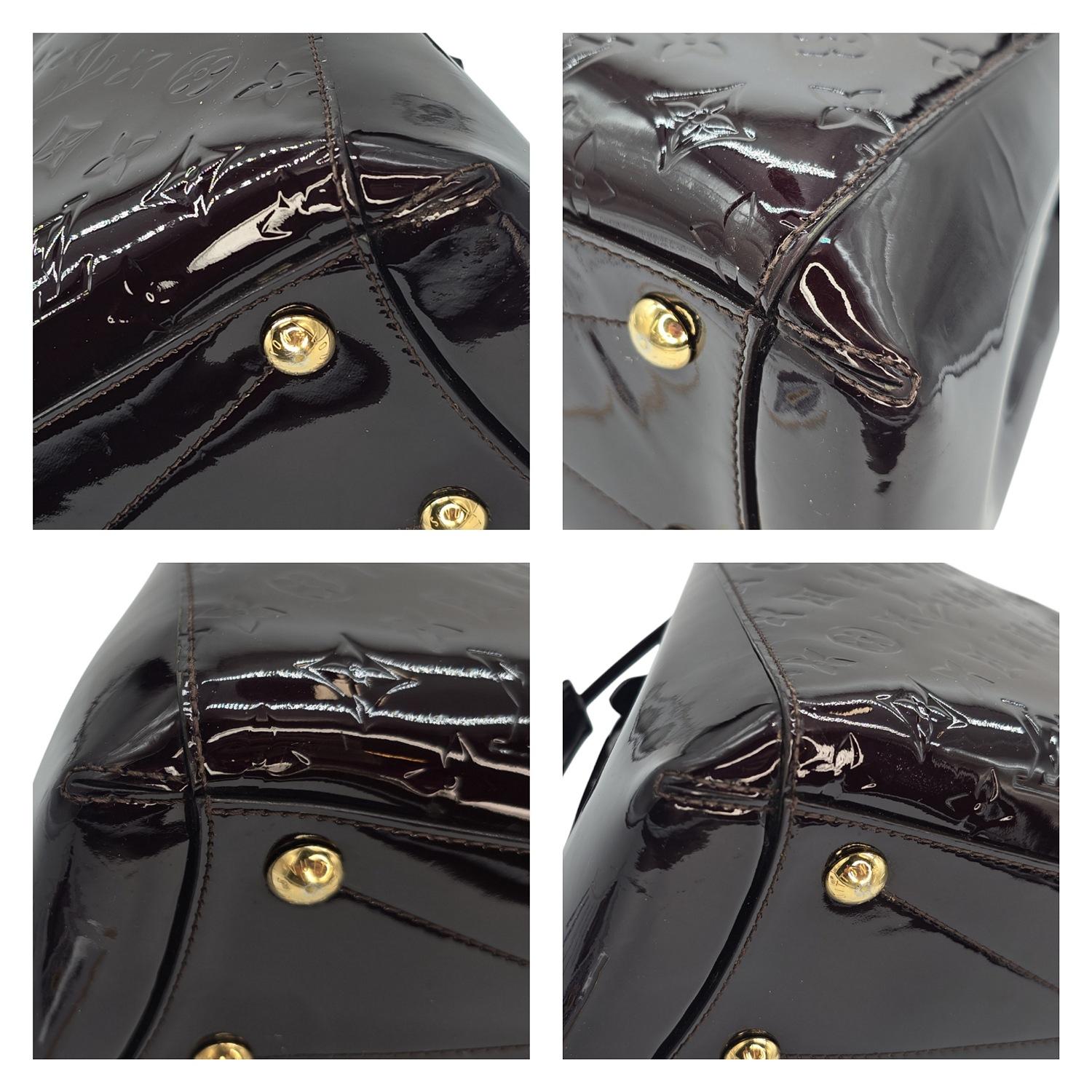 Louis Vuitton Monogram Amarante Vernis Montaigne MM Satchel 5