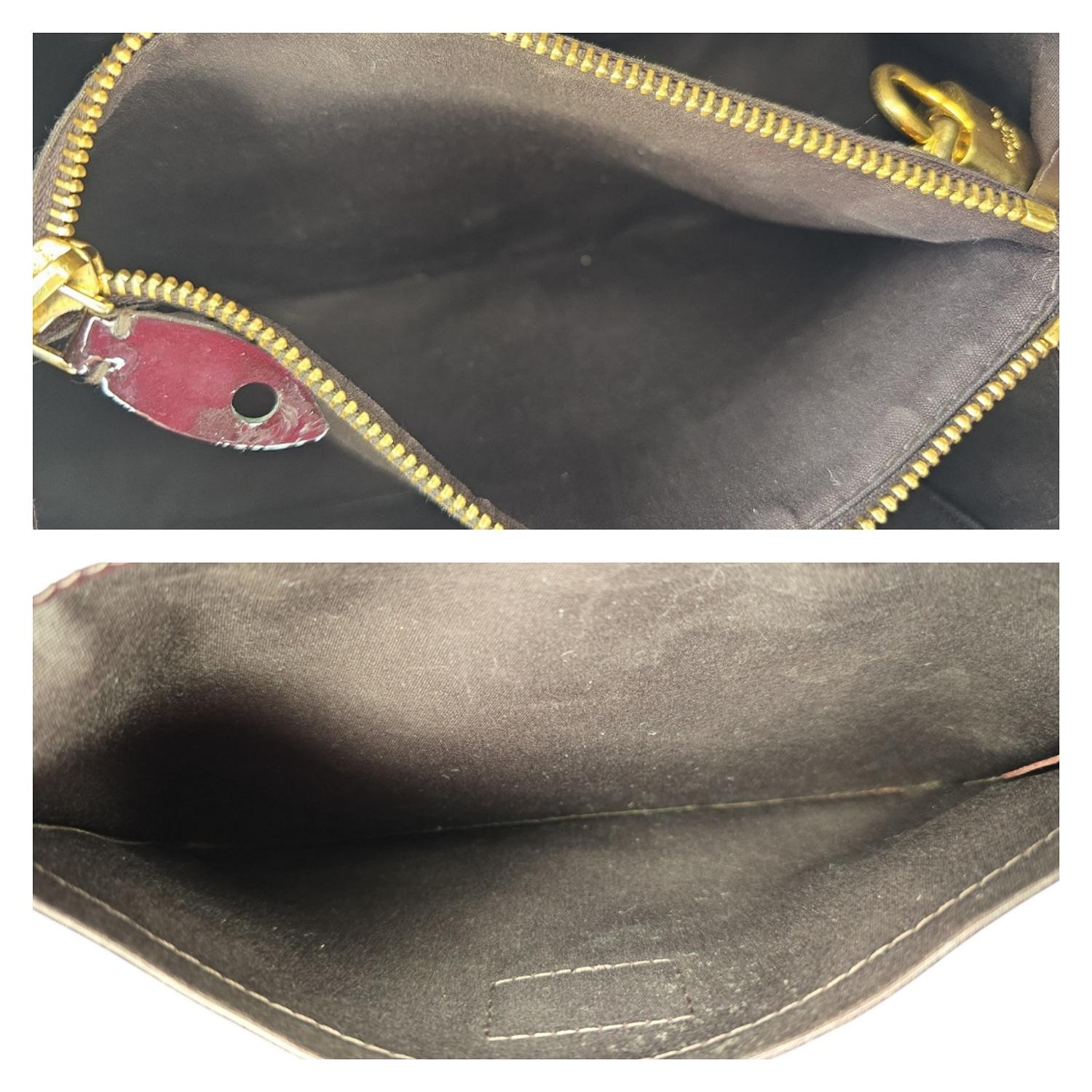 Louis Vuitton Monogram Amarante Vernis Montaigne MM Satchel 2