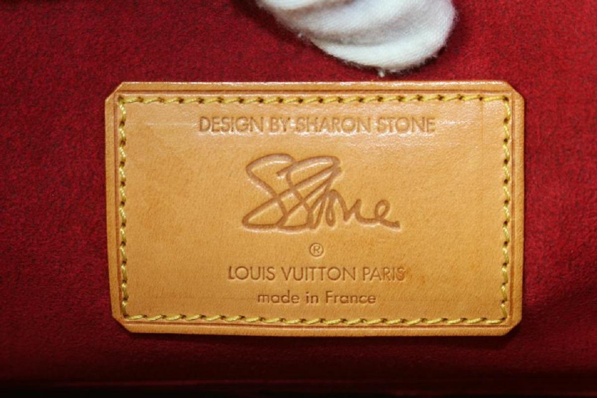 Brown Louis Vuitton Monogram Amfar Three Sharon Stone Convertible Hobo Bag 929lv94
