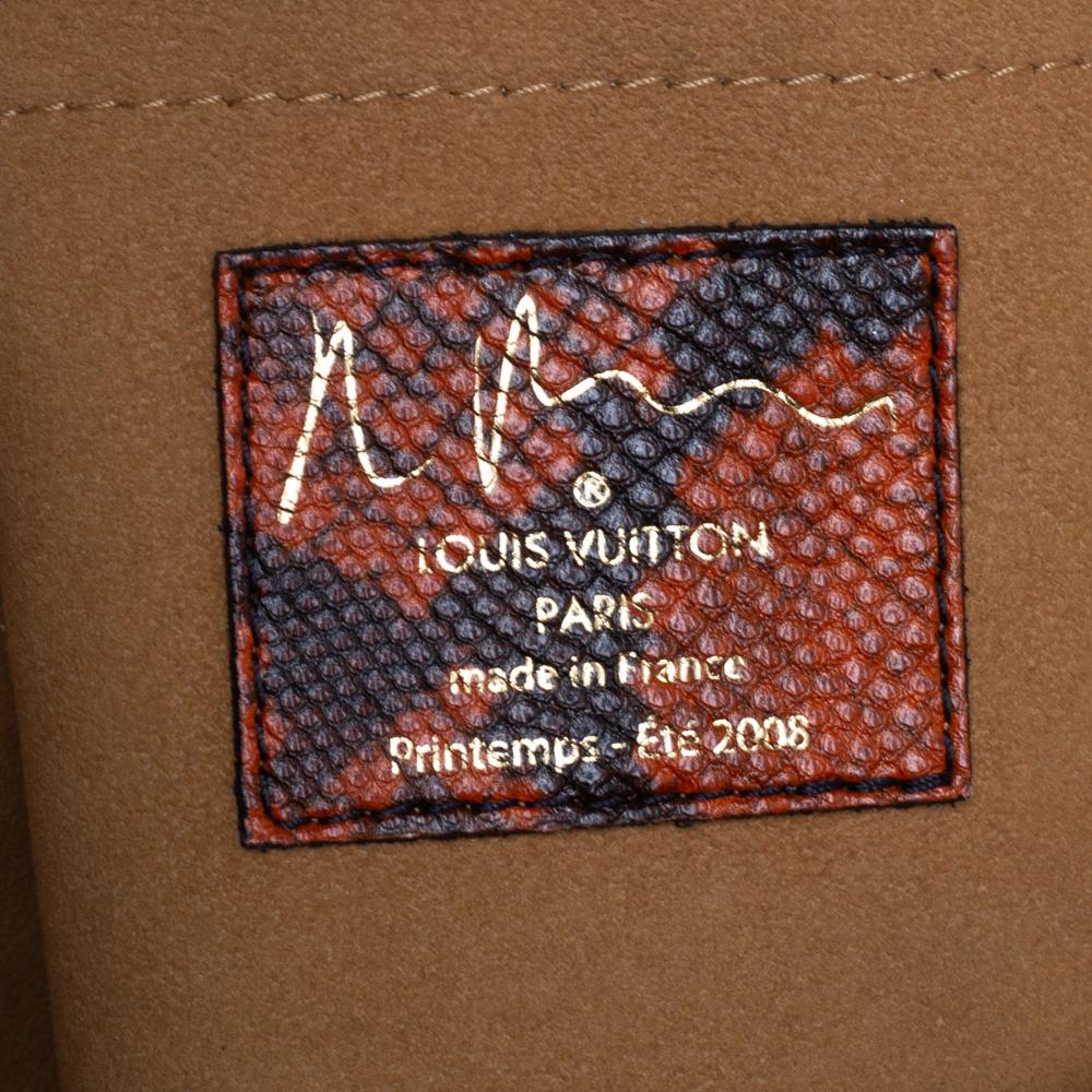Louis Vuitton Monogram and Karung Trim Limited Edition Richard Prince Mancrazy J In Good Condition In Dubai, Al Qouz 2