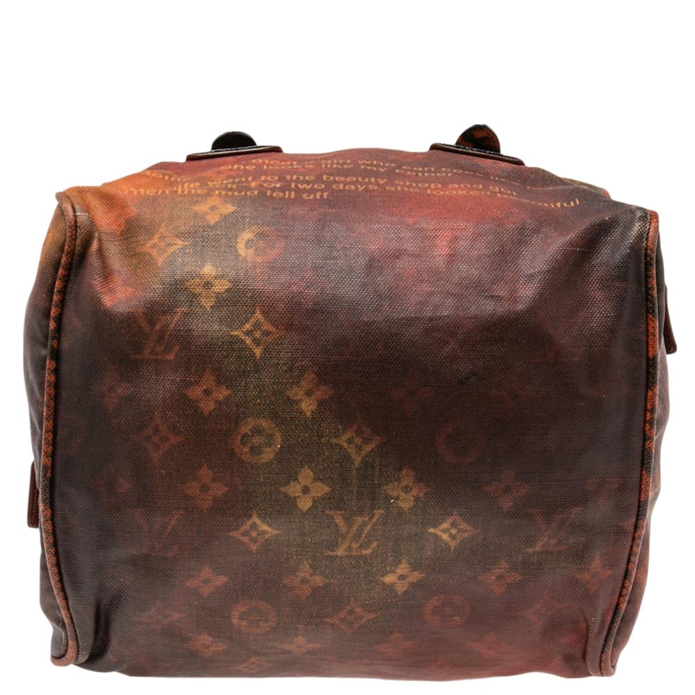 Louis Vuitton  Monogram and Karung Trim Richard Prince Mancrazy Jokes Bag 3