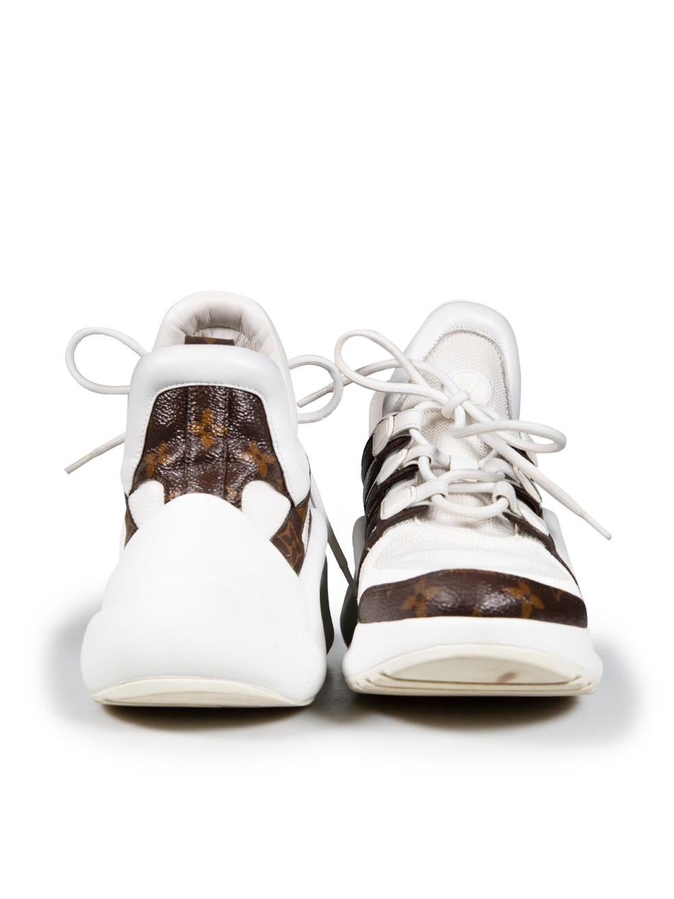 Gray Louis Vuitton Monogram Archlight Trainers Size IT 38