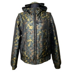 Louis Vuitton Monogram Army Green Jacket with Hoodie