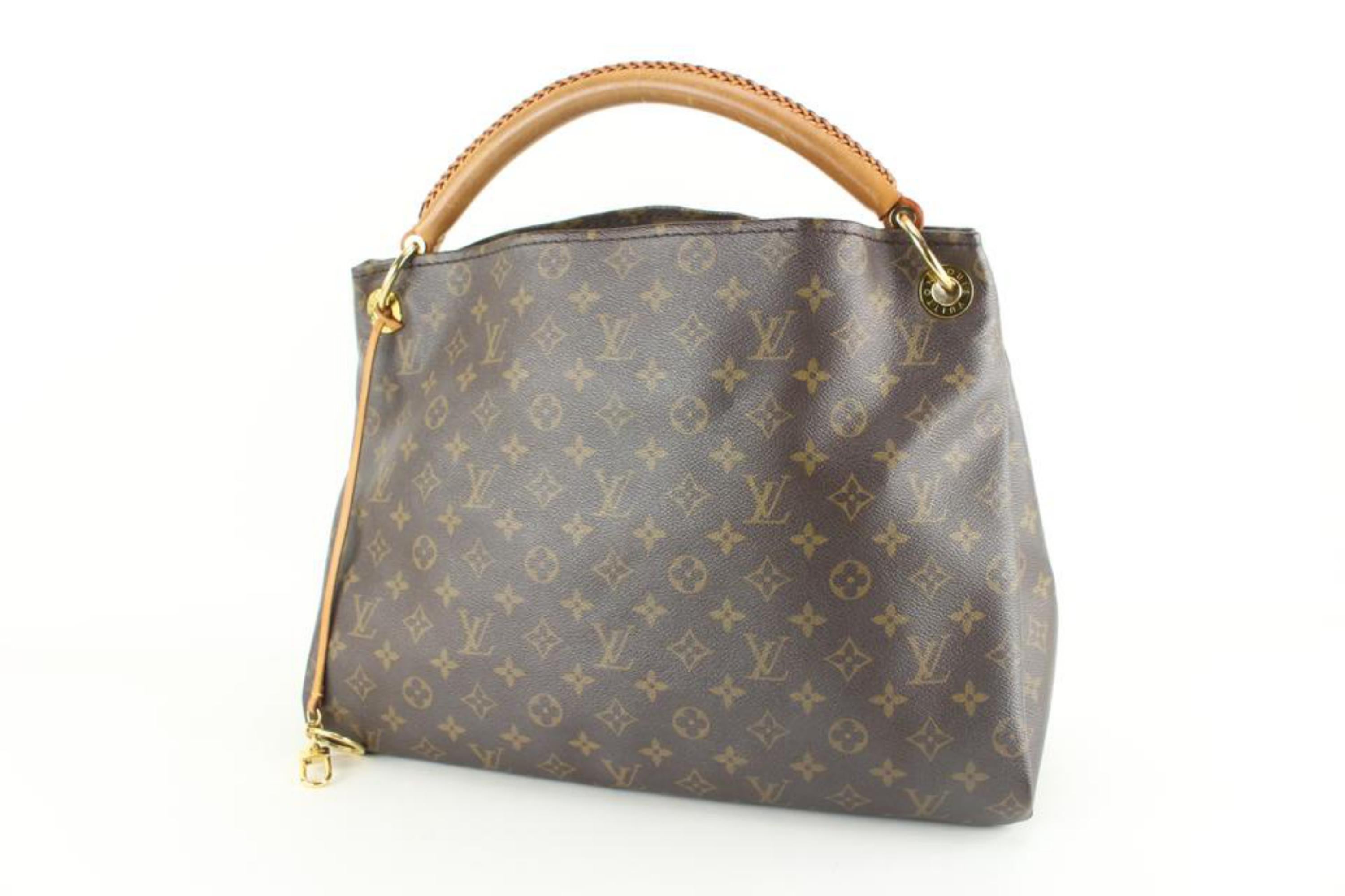 Louis Vuitton Monogram Artsy MM Hobo Bag  10lk830s For Sale 4
