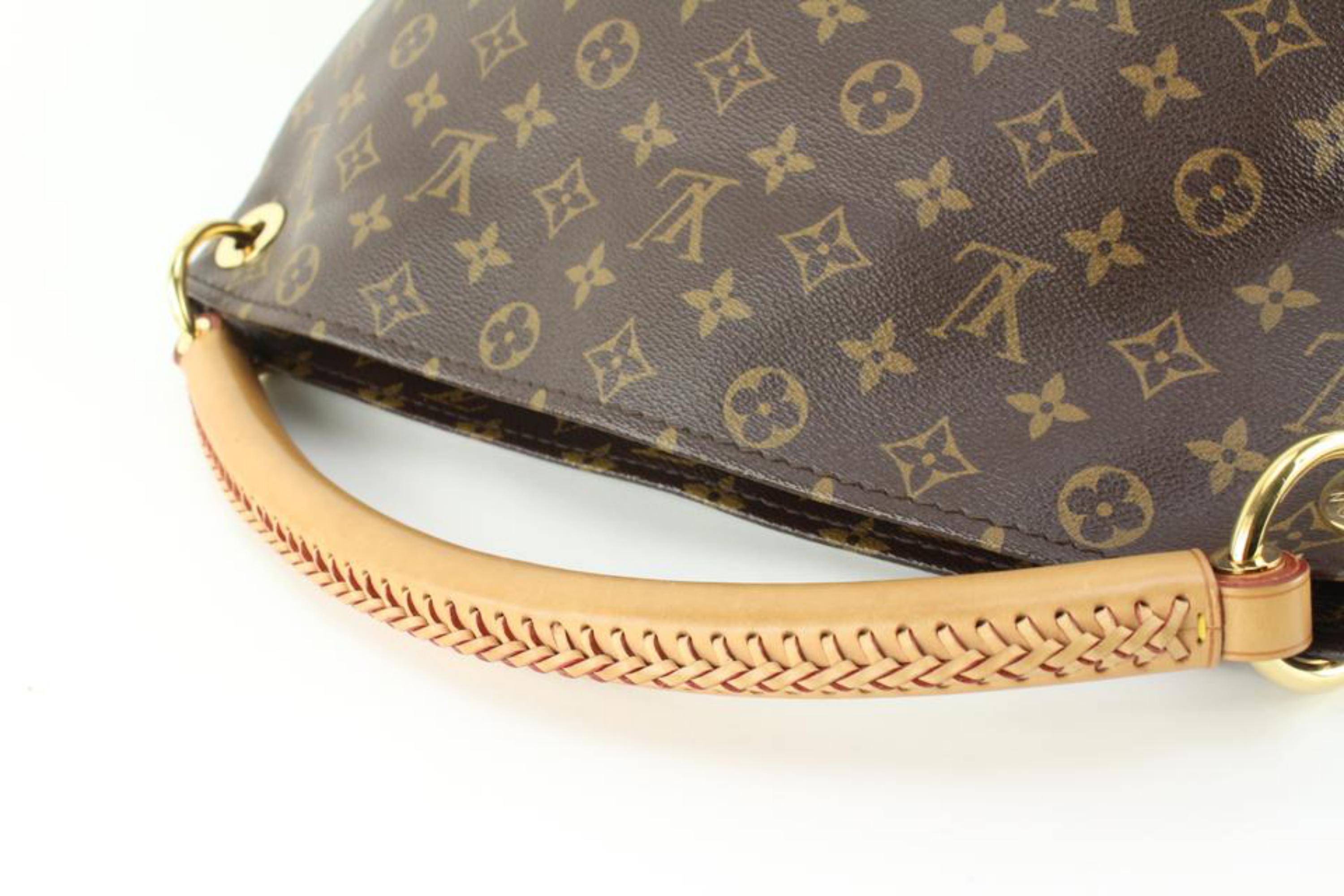 Louis Vuitton Monogram Artsy MM Hobo Bag 21lz69s For Sale 1