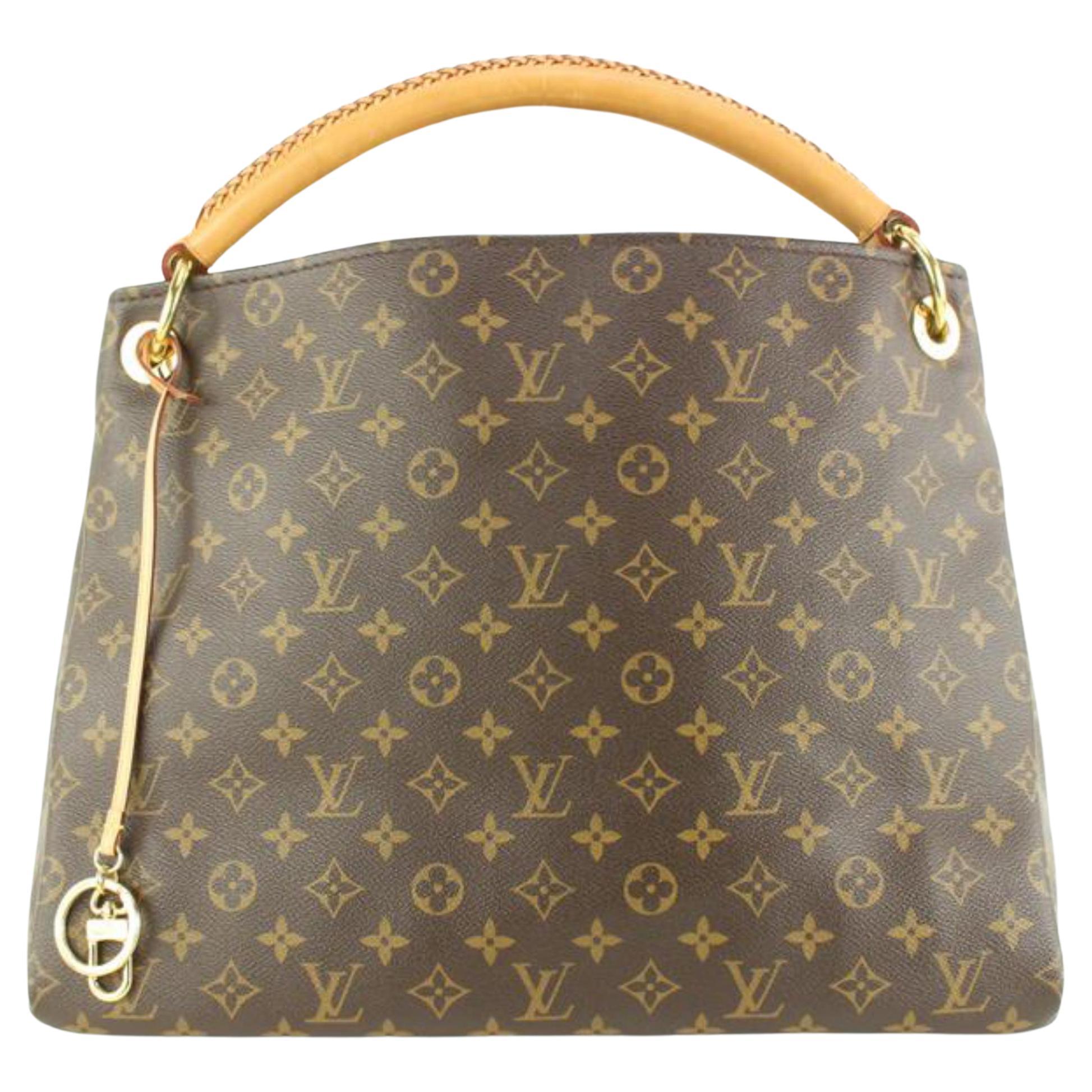 Louis Vuitton Monogram Artsy MM Hobo Bag 21lz69s For Sale