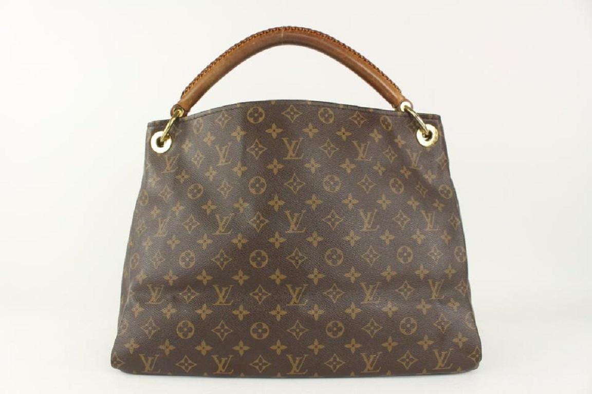 Louis Vuitton Monogram Artsy MM Hobo Bag Braided Handle 1025lv21 In Good Condition For Sale In Dix hills, NY