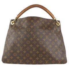 Used Louis Vuitton Monogram Artsy MM Hobo Bag Braided Handle 1025lv21