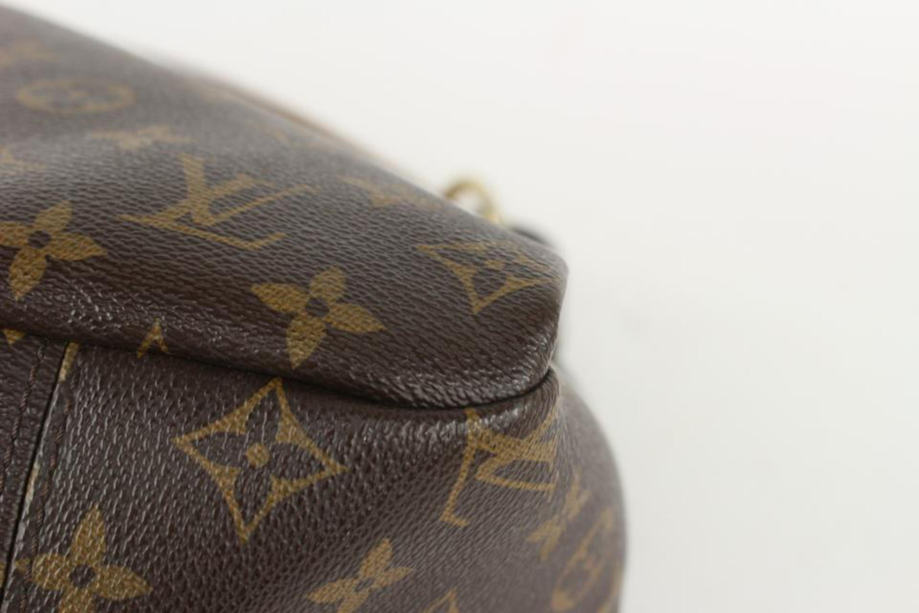 Brown Louis Vuitton Monogram Artsy MM Hobo Bag Braided Handle 2L14