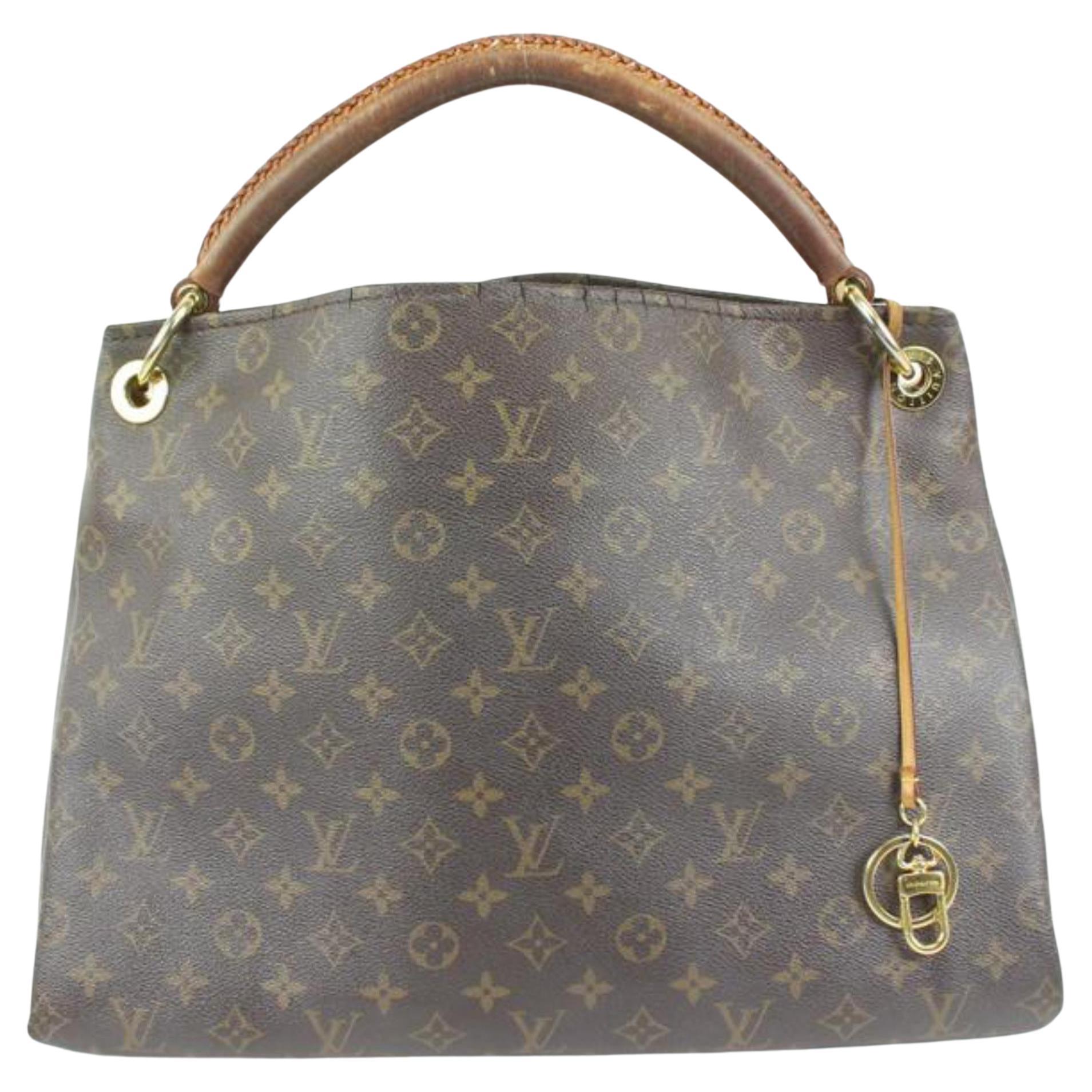 Louis Vuitton Monogram Artsy mm Hobo Bag Braided Handle 57lz421s