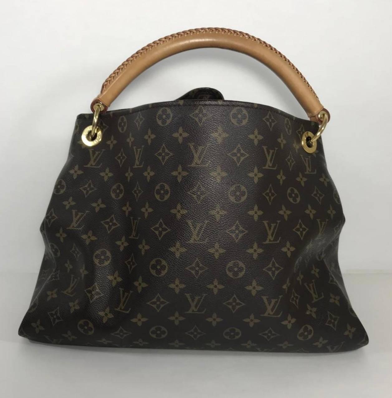 Black Louis Vuitton Monogram Artsy MM Hobo Hand Bag