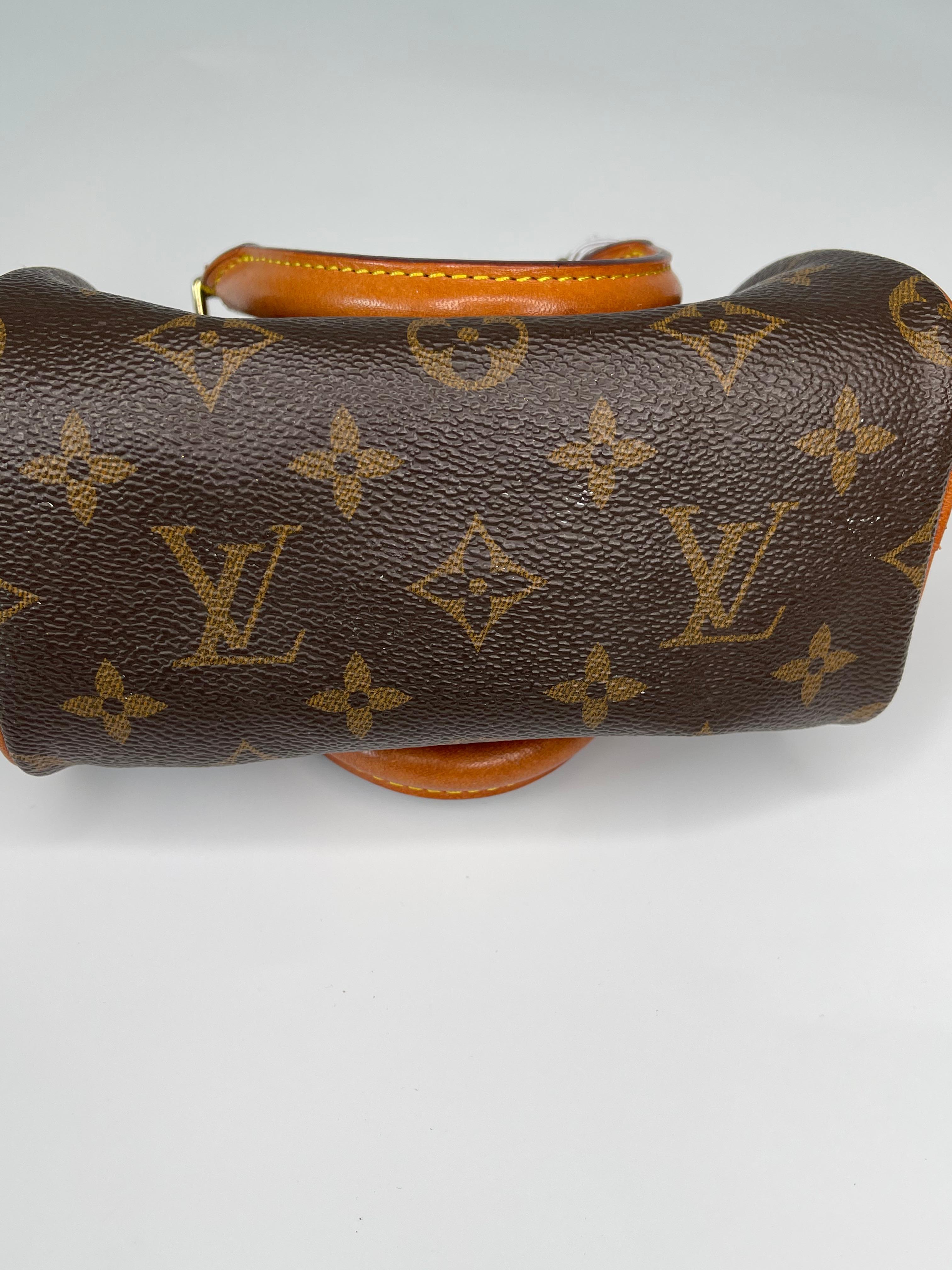 Louis Vuitton Monogram Bandouliere Nano Speedy Mini Handbag 1