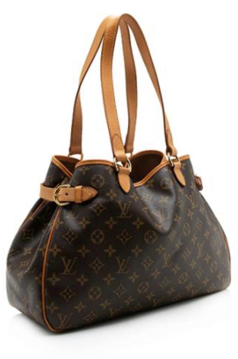 LOUIS VUITTON Monogram Batignolles Horizontal Brown Tote In Excellent Condition In New York, NY