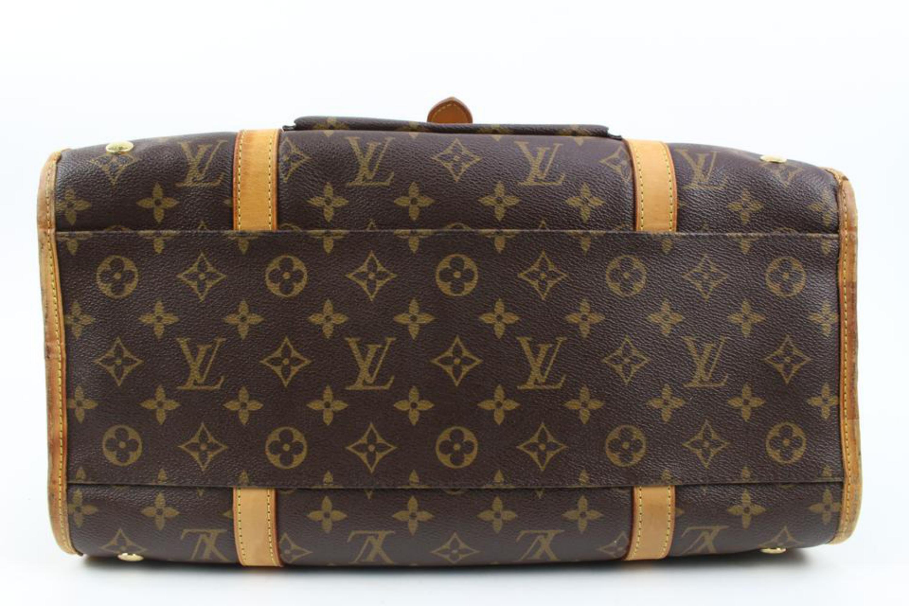Louis Vuitton Monogram Baxter MM Dog Carrier Pet Bag 83lv221s In Good Condition In Dix hills, NY