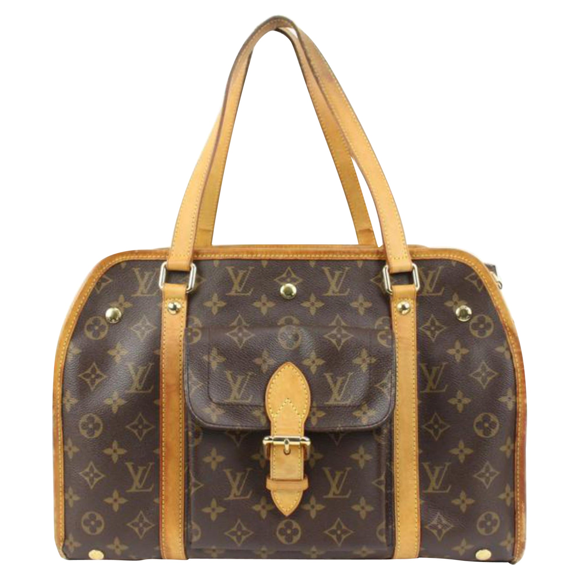 Louis Vuitton Monogram Baxter MM Dog Carrier Pet Bag 83lv221s