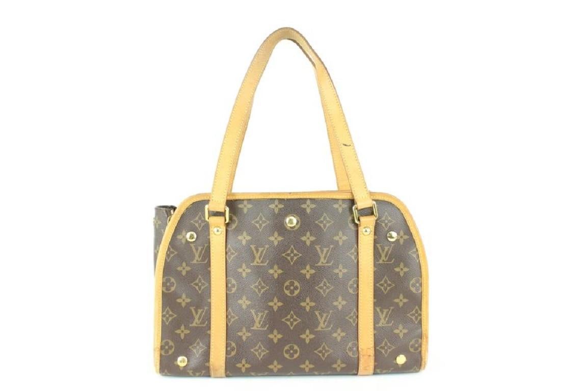 Louis Vuitton Monogram Baxter PM Dog Carrier Pet Bag 107lv38 In Good Condition For Sale In Dix hills, NY