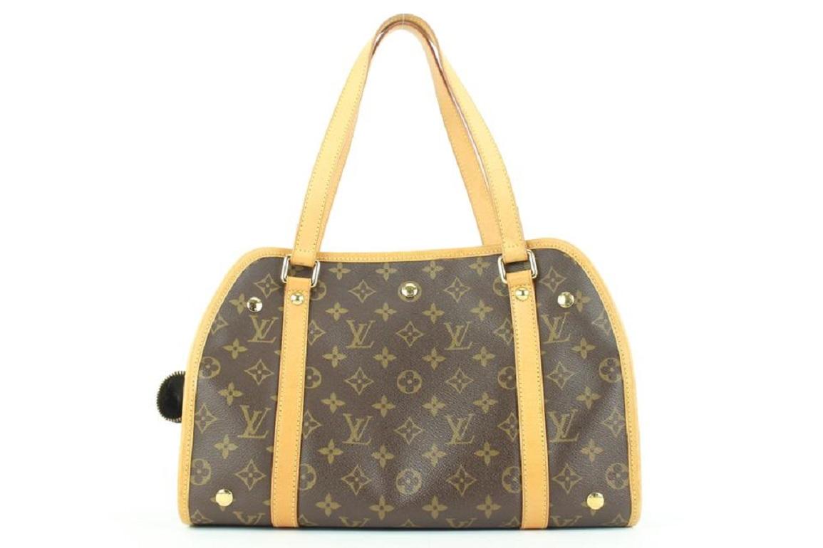 Women's Louis Vuitton Monogram Baxter PM Dog Cat Pet Carrier Bag 365lvs225