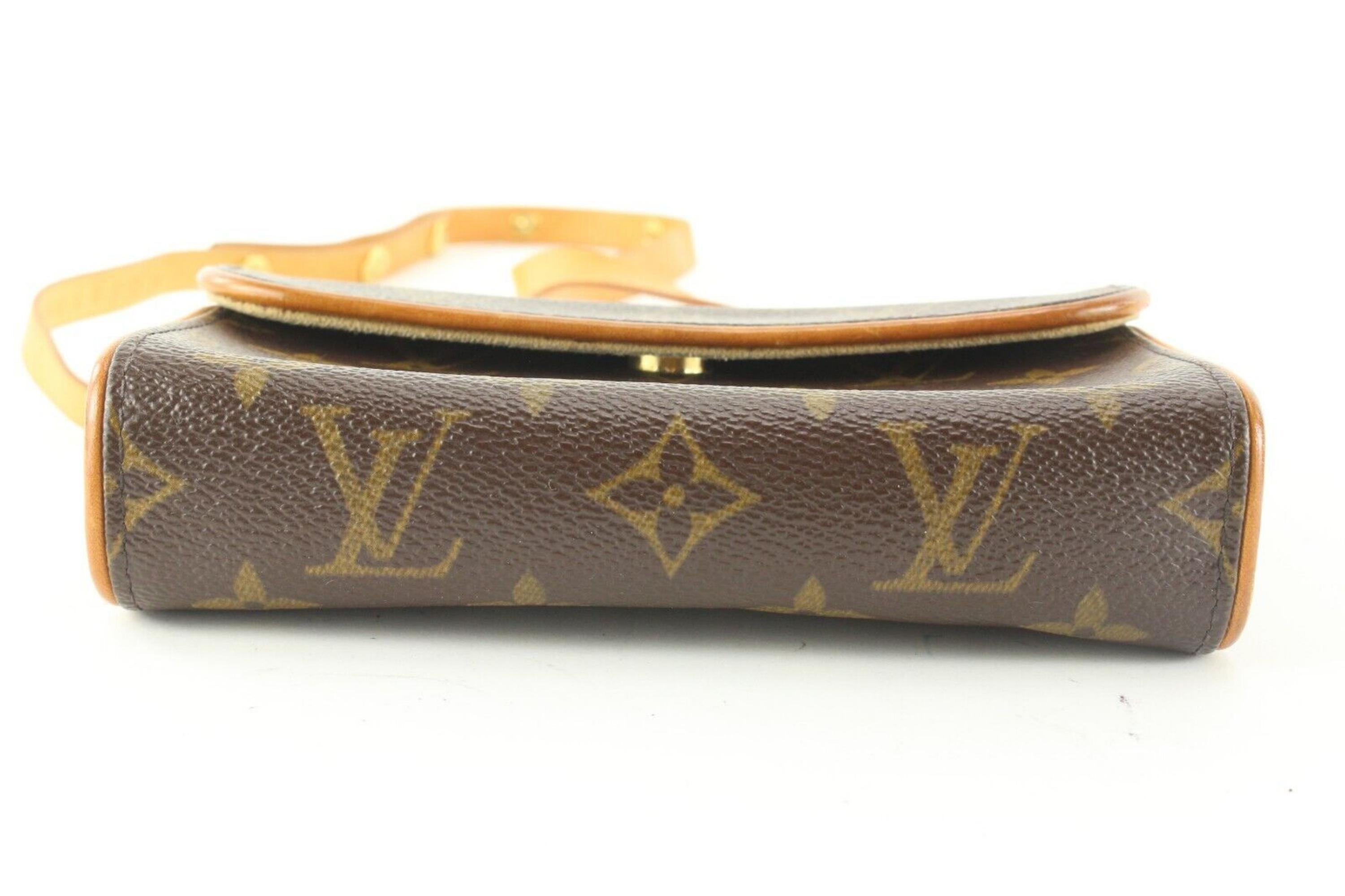 Women's Louis Vuitton Monogram Belt Bag Pochette Florentine 1LV0501 For Sale