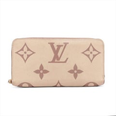 Louis Vuitton Monogram Bicolor Empreinte Zippy Wallet Creme x Bois de Rose