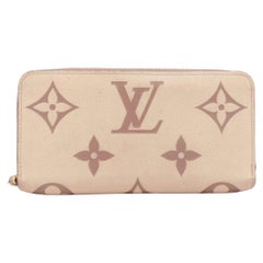 Louis Vuitton Monogram Bicolor Empreinte Zippy Wallet Creme x Bois de Rose