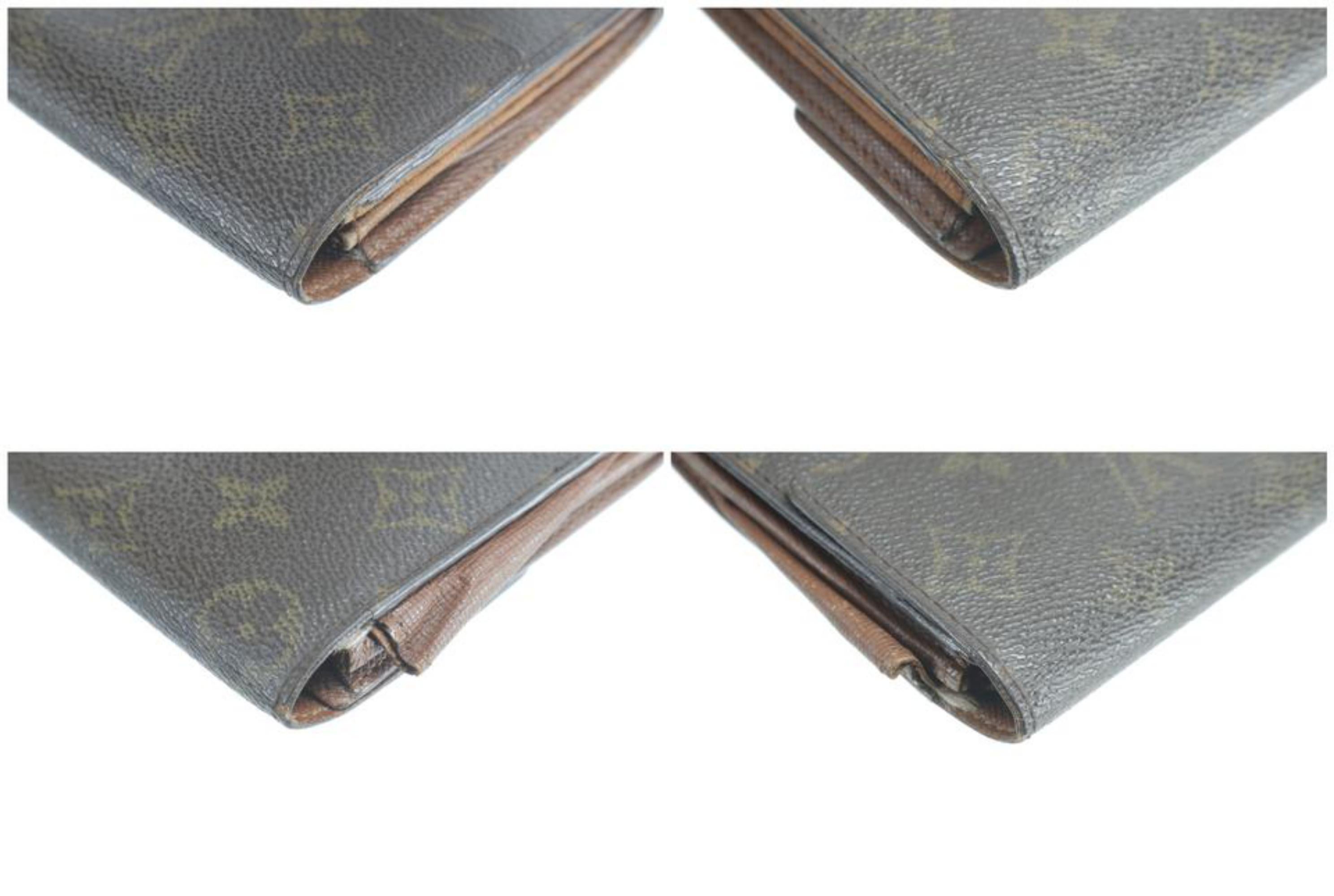 Women's Louis Vuitton Monogram Bifold Long Sarah Porte Tresor 3L1017a
