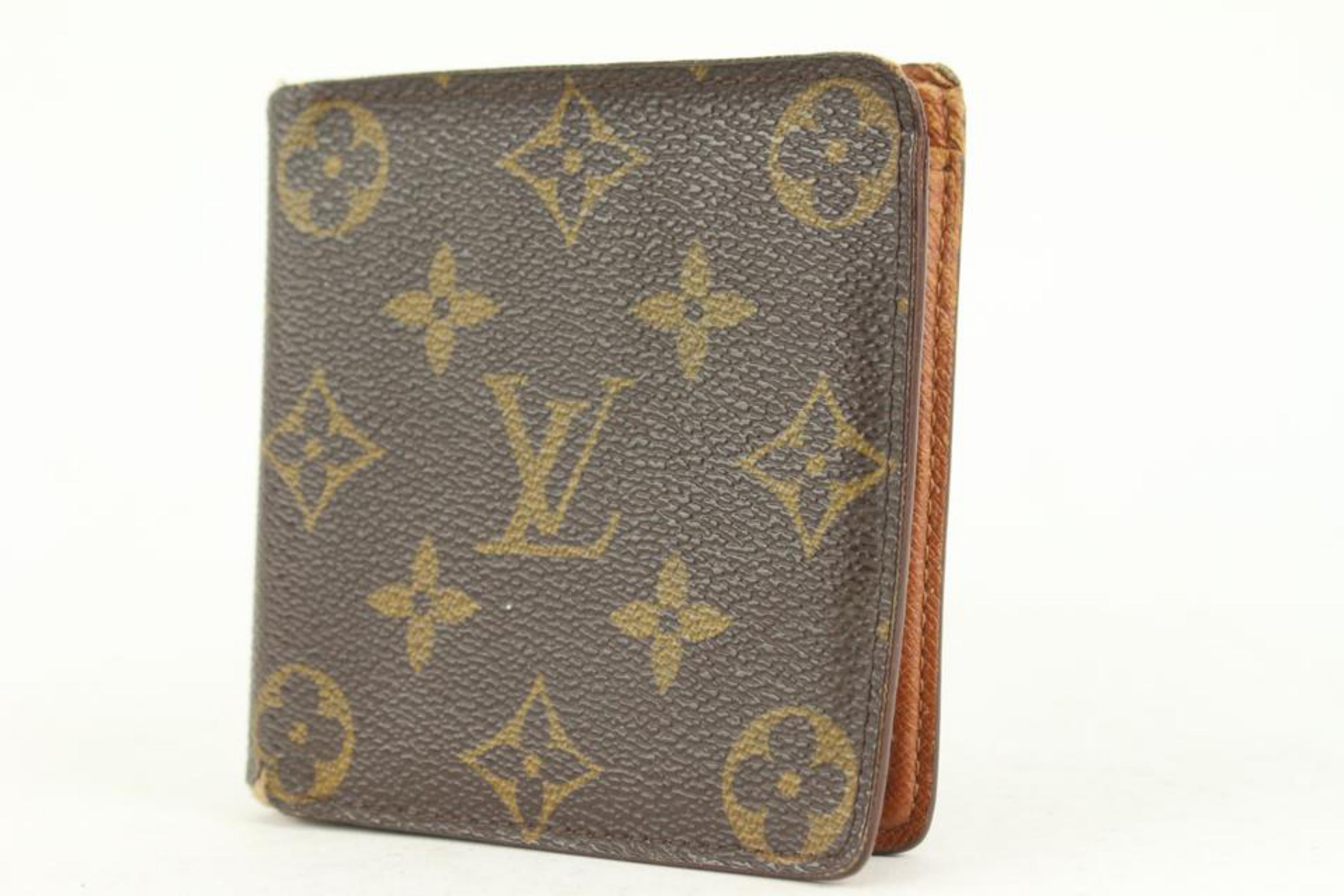 Louis Vuitton Monogram Bifold Men's Wallet Marco Florin Slender Multiple 6LZ1028 4