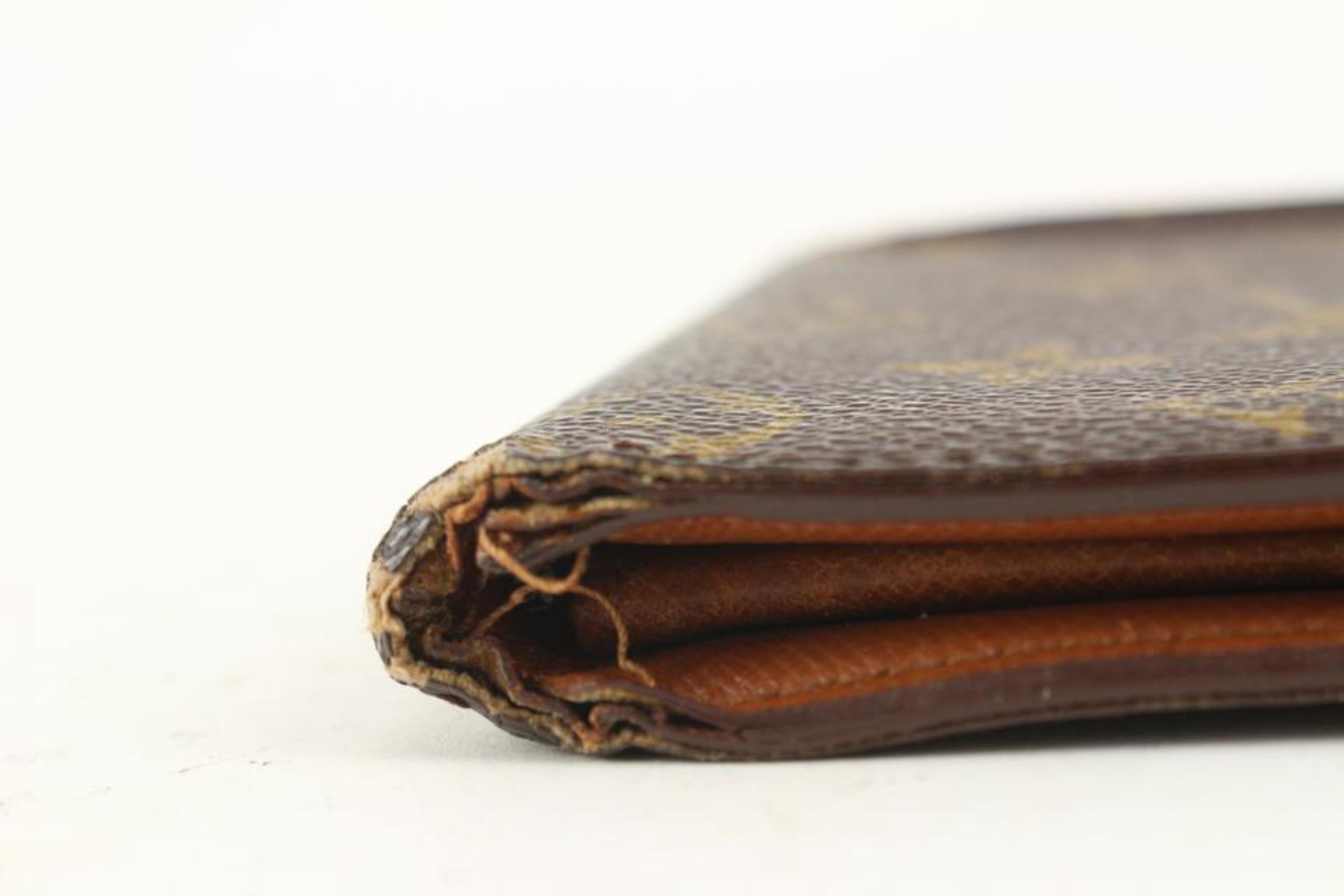 Louis Vuitton Monogram Bifold Herren-Brieftasche, schlanker und mehrfach, 6LZ1028 im Zustand „Relativ gut“ in Dix hills, NY