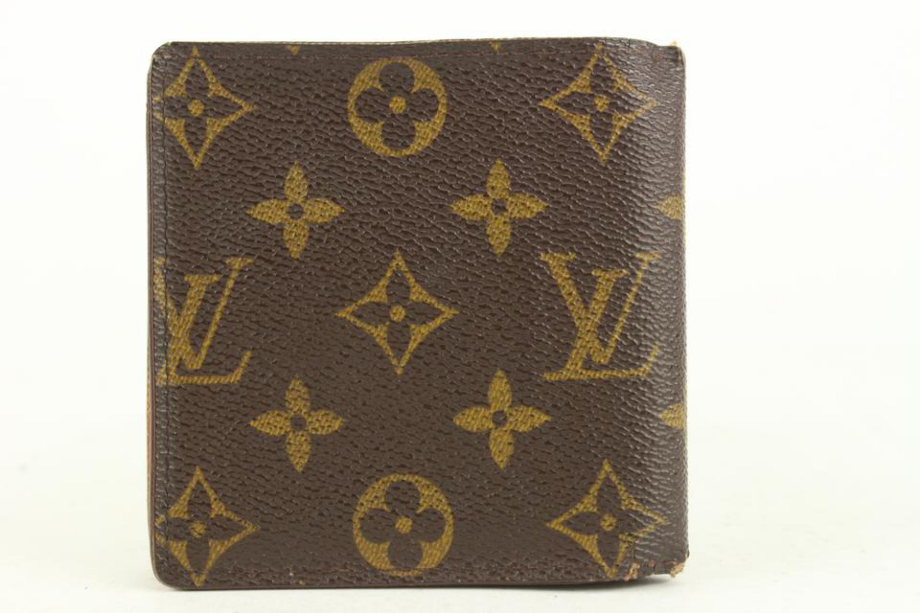 Women's Louis Vuitton Monogram Bifold Men's Wallet Marco Florin Slender Multiple 6LZ1028