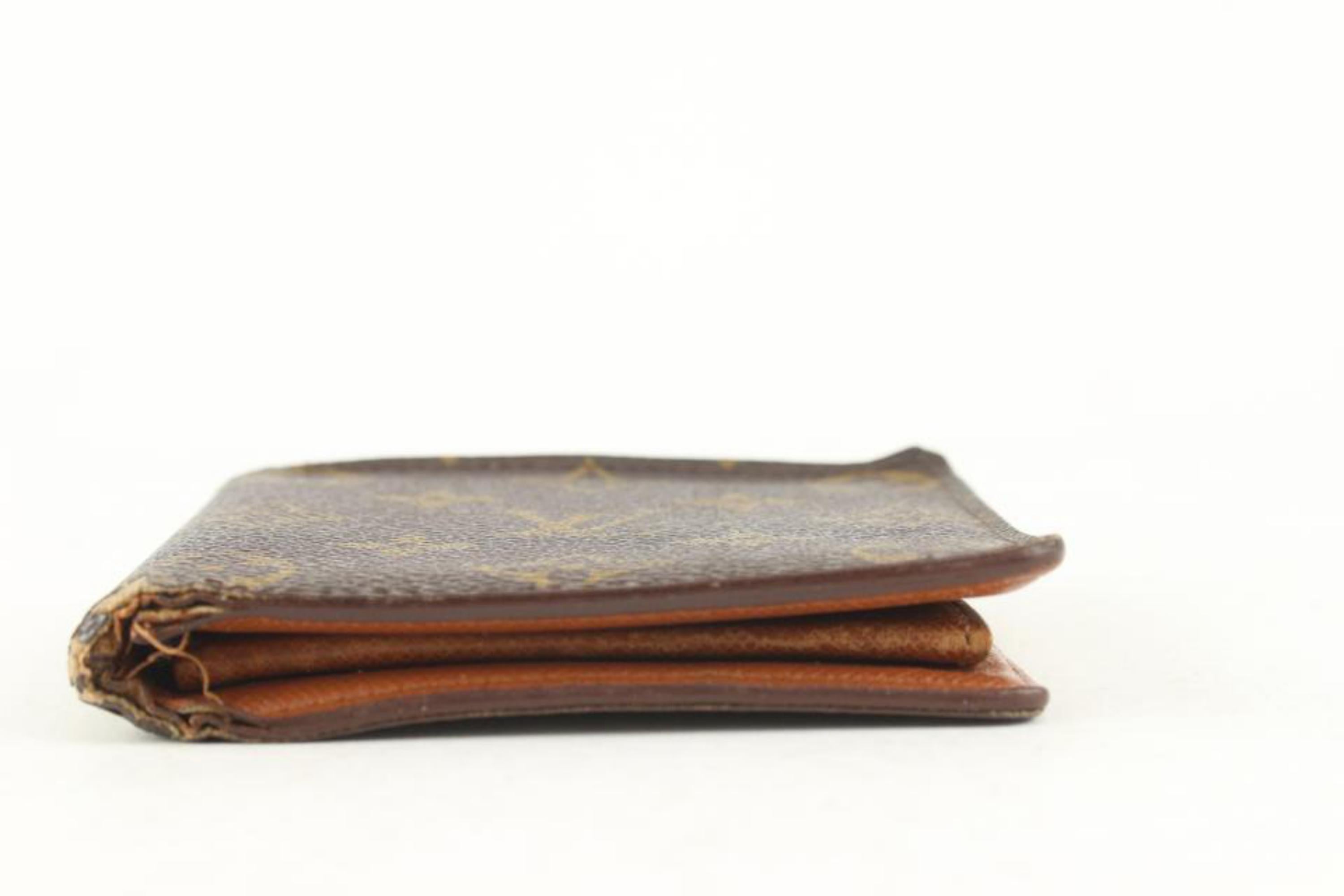 Louis Vuitton Monogram Bifold Men's Wallet Marco Florin Slender Multiple 6LZ1028 1
