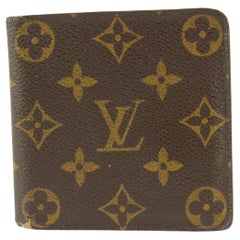Louis Vuitton Monogram Bifold Men's Wallet Marco Florin Slender Multiple 6LZ1028