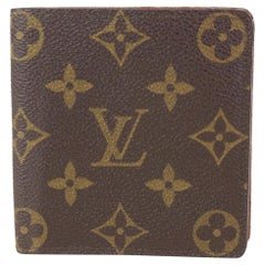 Louis Vuitton Monogram Bifold Men's Wallet Marco Florin Slender Multiple 824lv55