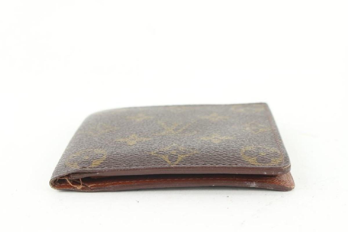 Louis Vuitton Monogram Bifold Slender Marco Florin Multiple Men's Wallet For Sale 5