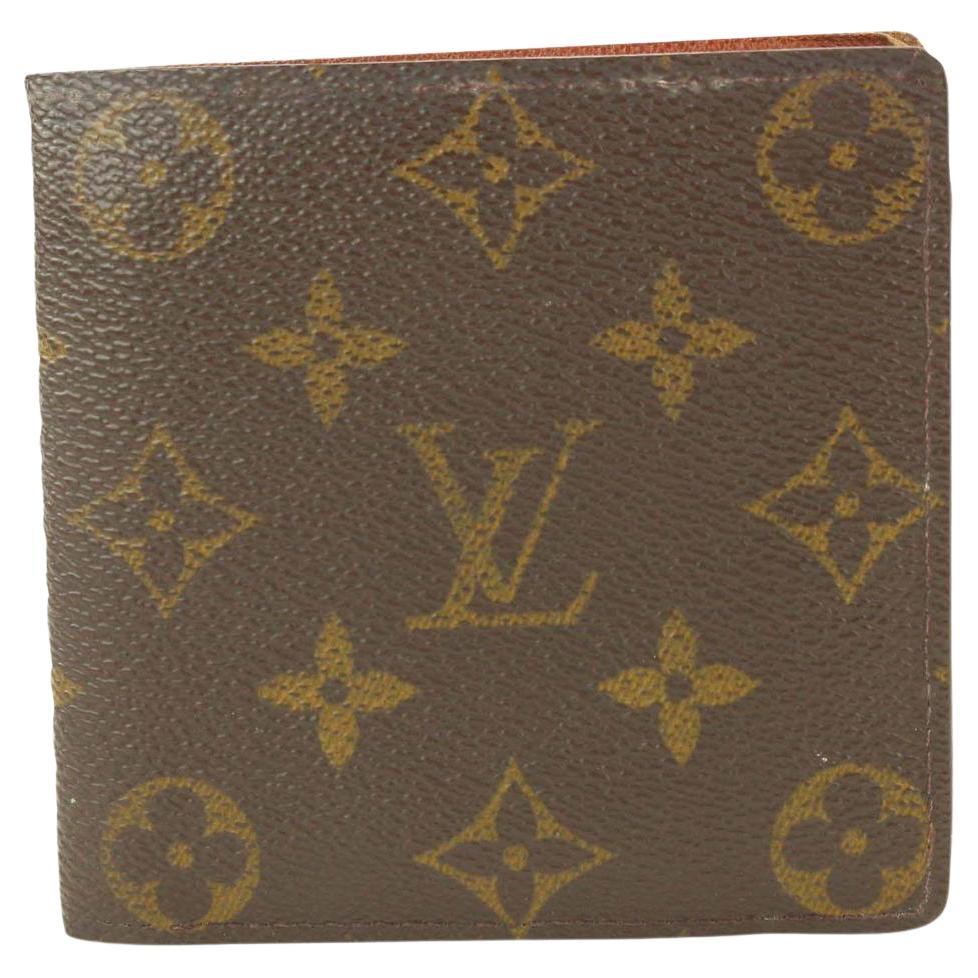 Louis Vuitton Brown Leather Card Holder ID Wallet Case 73lk33s For Sale at  1stDibs